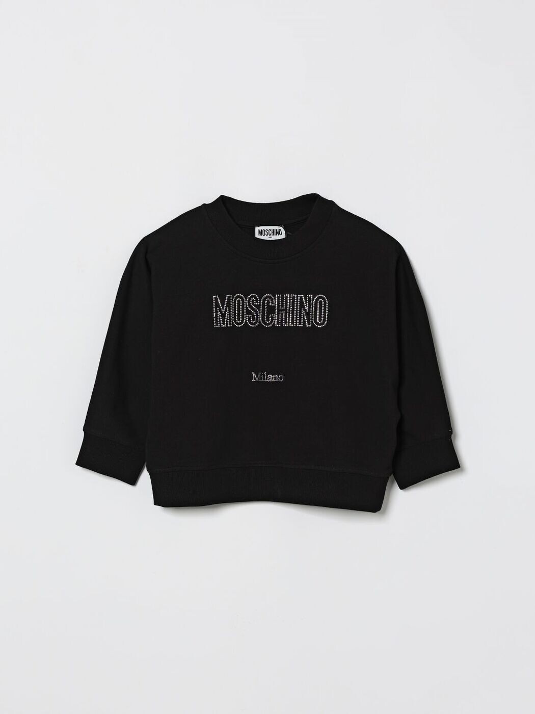モスキーノ MOSCHINO クルーネックジャンパー 編み物御召しもの ガールズ 黒いこと Crew neck jumpers HDF06PLDA25 関税 貨物輸送無料 2026SS gi