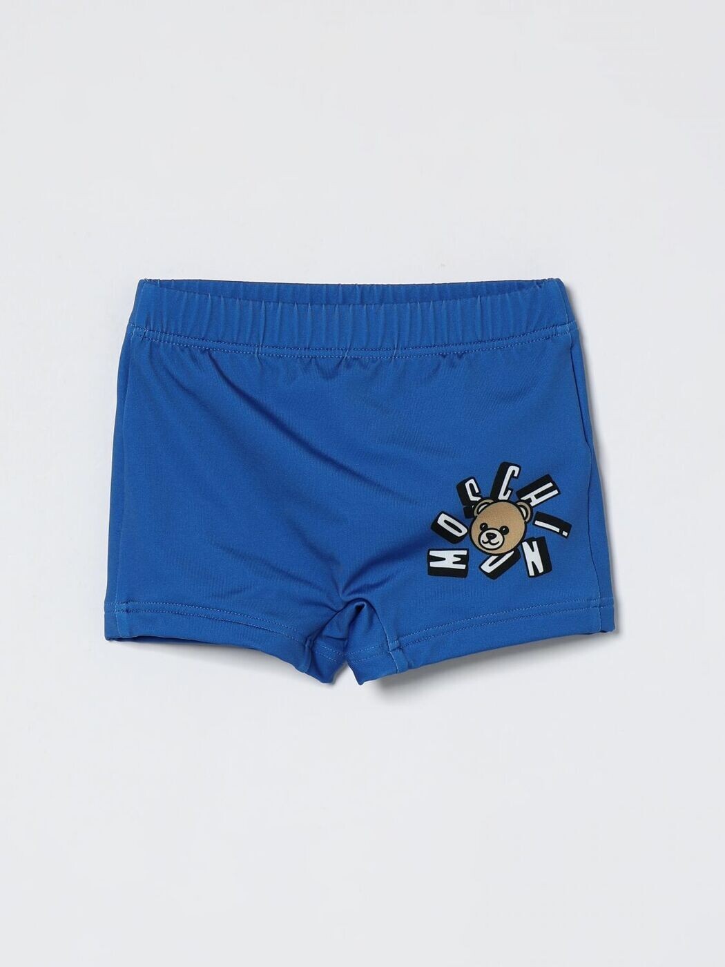 モスキーノ MOSCHINO 塩水ズボン下 スイムウェア ボーイズ 青碧 Swim shorts MXL006LKA11 関税 貨物輸送無料 2026SS gi