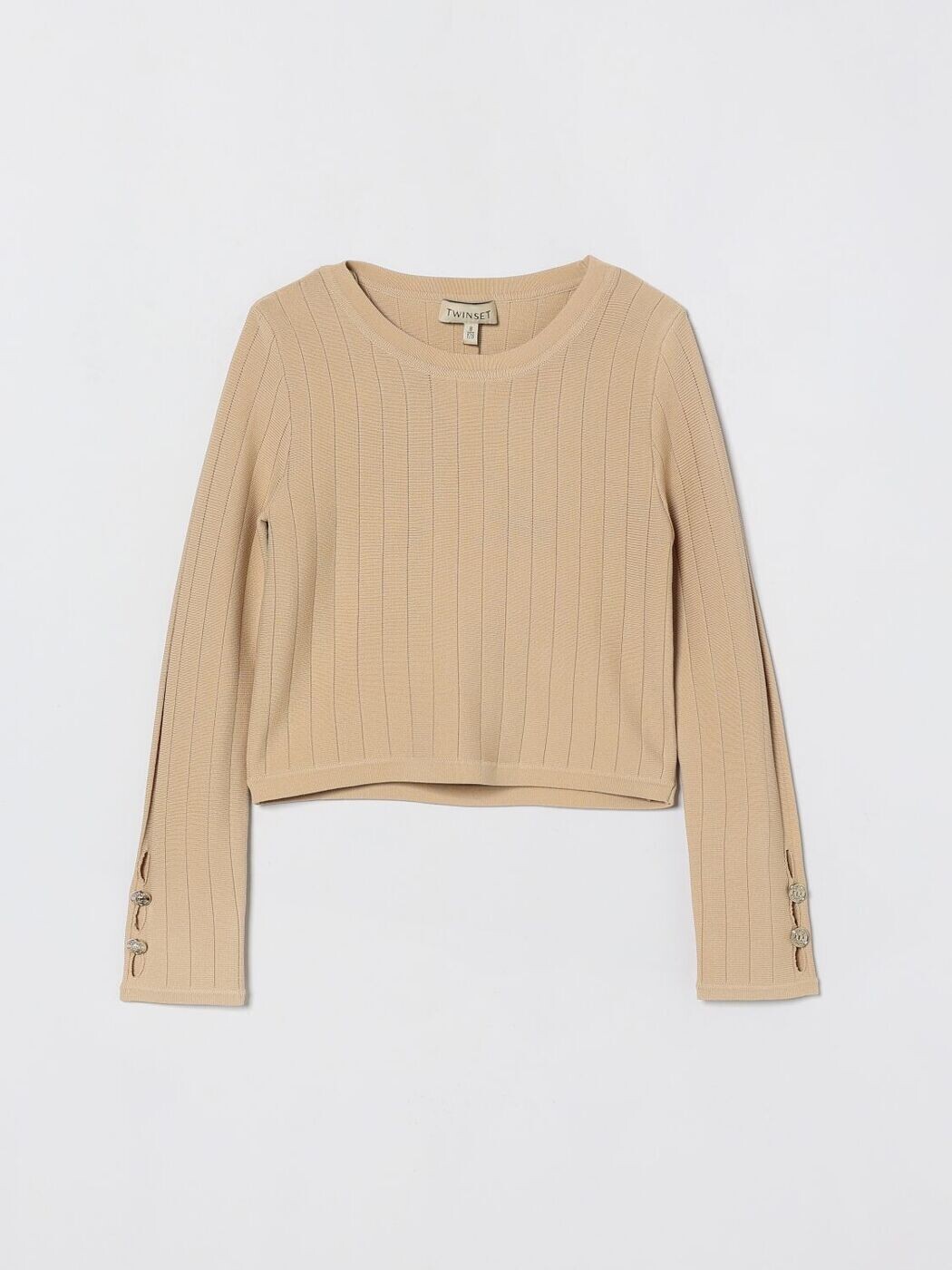 ツイン書き割り TWINSET クルーネックジャンパー 編み物御召しもの ガールズ 赤銅色 Crew neck jumpers 261GJ3Q23 関税 貨物輸送無料 2026SS gi