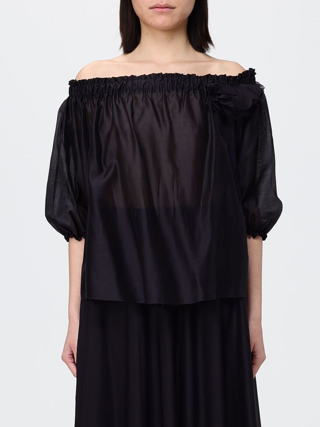 ハニタ HANITA Tシャツ トップス レディース ブラック T-shirts and tops HM31734582 Black 関税 送料無料 2026SS gi｜BRANDSHOP「il Tesoro」