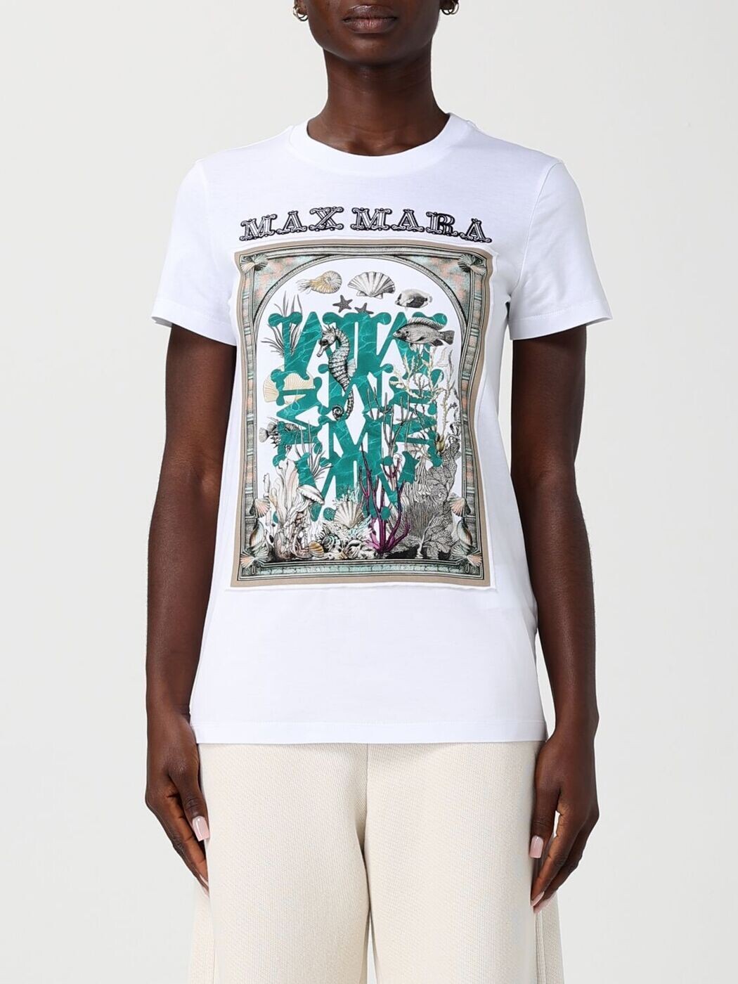 マックス パンパノウサギ MAX MARA スポーツシャツ プルオーバー レディース 白いこと T-shirts and polo shirts 2611941062600 関税 貨物輸送無料 2026SS gi