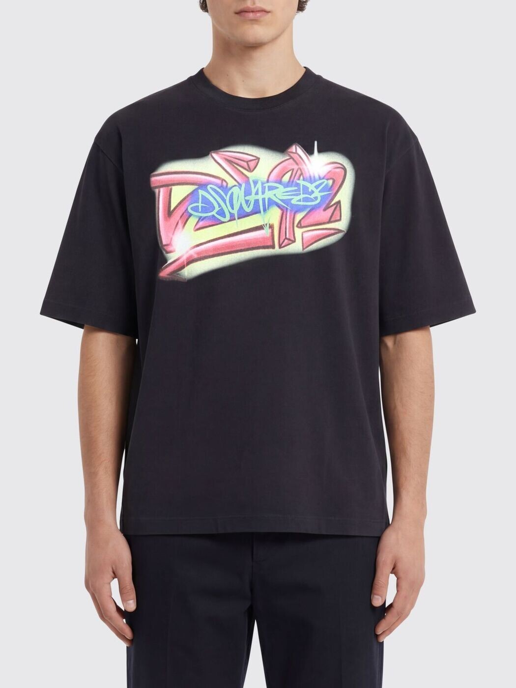 ディースクエアード DSQUARED2 プルオーバー メンズ 黒いこと T-shirts S71GD1652D20033 関税 貨物輸送無料 2026SS gi