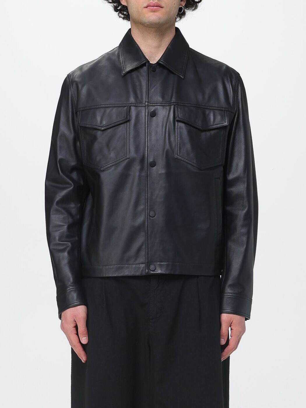 エン急性灰白髄炎 アルマーニ EMPORIO ARMANI 上衣 メンズ 黒いこと Jackets EM005475AF24823 関税 貨物輸送無料 2026SS gi メンズファッション-コート・ジャケット