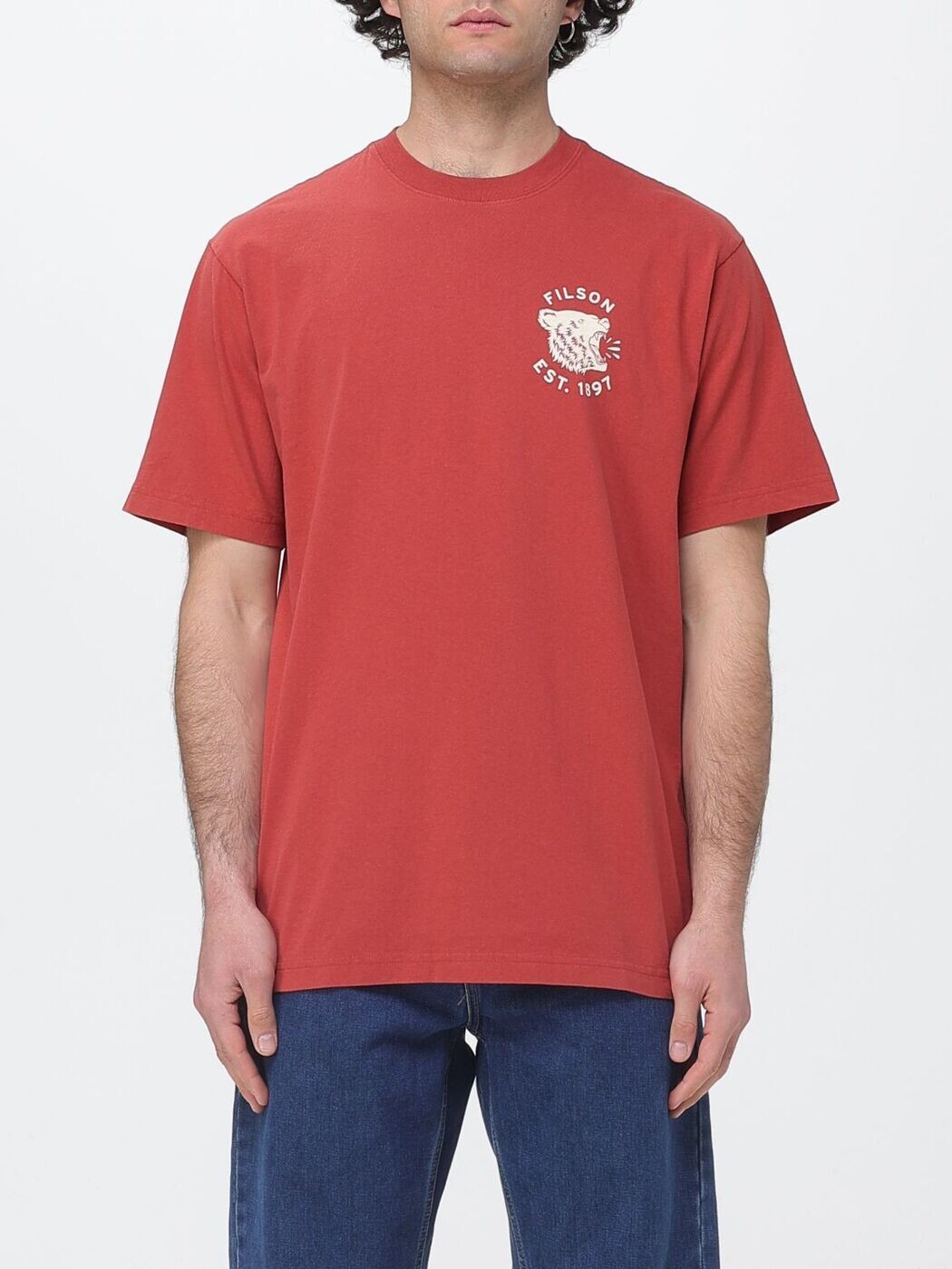 フィルソン FILSON Tシャツ メンズ T-shirts FMTEE0140K0260 Brick Red 関税 送料無料 2026SS gi|BRANDSHOP「il Tesoro」