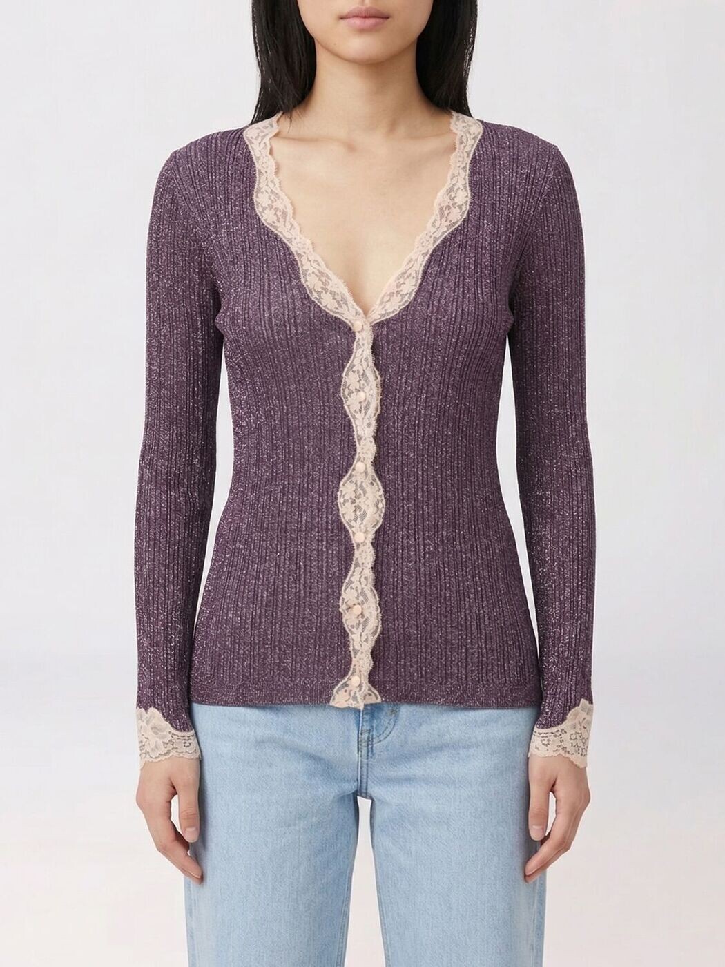 バレンチノ VALENTINO プルオーバー 編み物御召しもの レディース パープル Knitwear 8B0KA15KA8T 関税 貨物輸送無料 2026SS gi