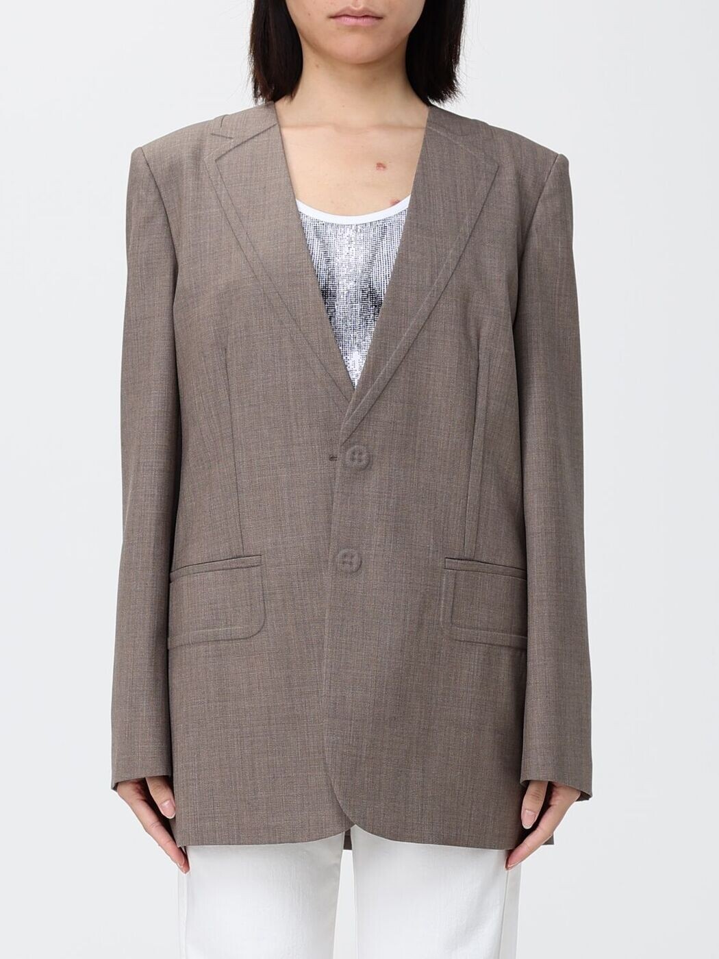 モスキーノクチュール MOSCHINO COUTURE 背広上衣 背広 上衣 レディース 赤銅色 Suit Jackets 05100522 関税 貨物輸送無料 2026SS gi