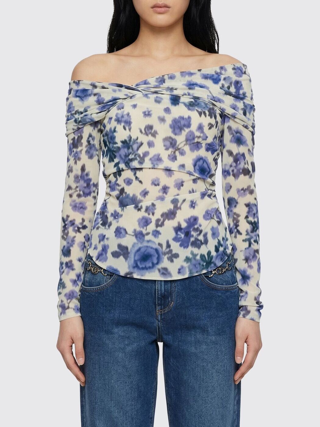 イザ呼びりん マラン ISABEL MARANT ティーシャツ トップス レディース 青碧 T-shirts and tops HT0822FAD1J11I 関税 貨物輸送無料 2026SS gi
