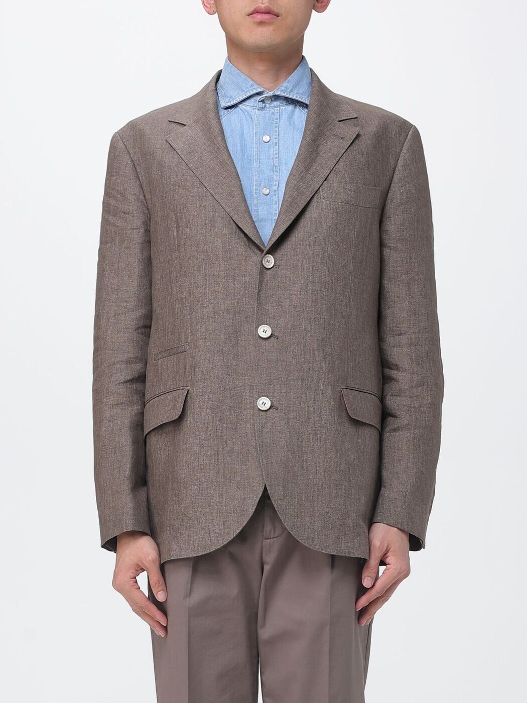 ブルネロ クチネリ BRUNELLO CUCINELLI 上衣 メンズ 赤銅色 Jackets MB4307BTDA 関税 貨物輸送無料 2026SS gi