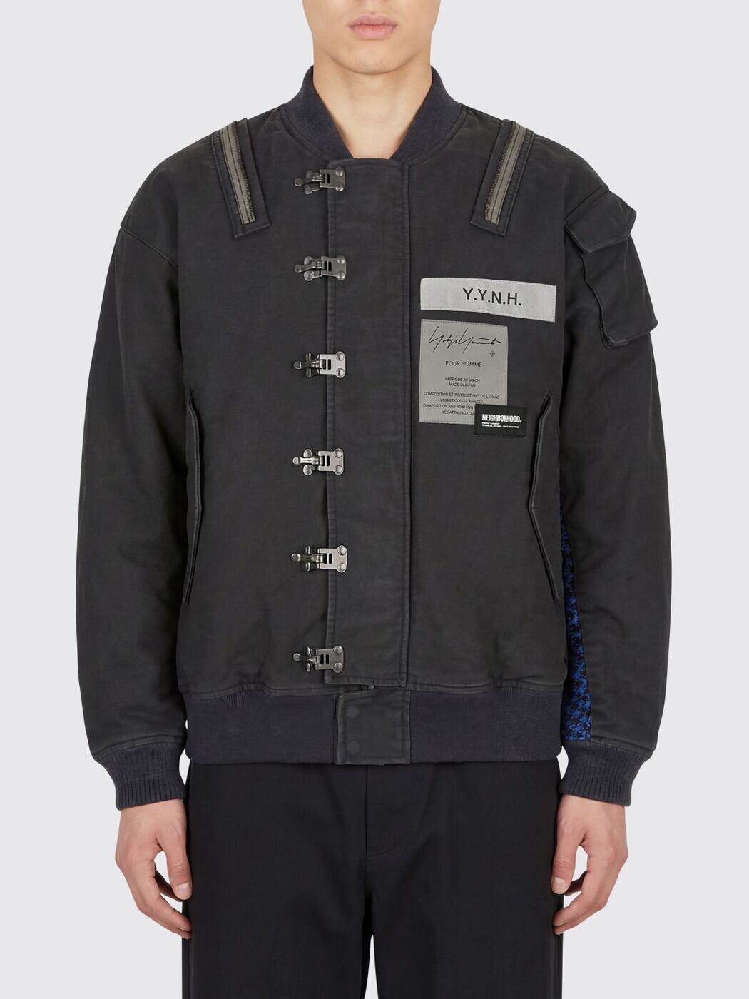 ヨ蛆虫 ヤマモト YOHJI YAMAMOTO 上衣 メンズ 黒いこと Jackets HKY92059 関税 貨物輸送無料 2026SS gi