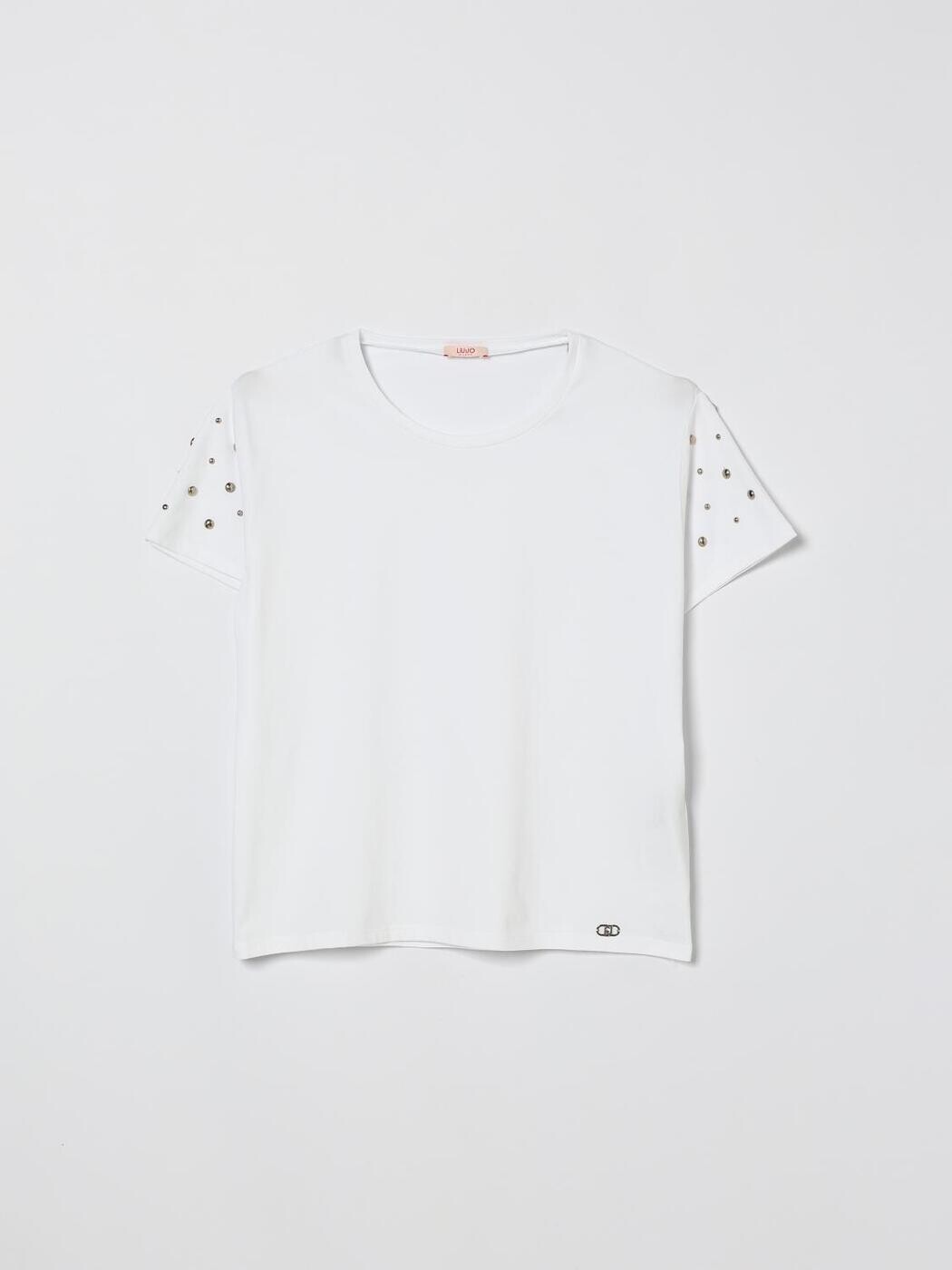 リュー ジョ&mdash; LIU JO ロングスリーブTシャツ Tシャツ ガールズ ホワイト Long sleeve t-shirts GA6110JS003 White 関税 送料無料 2026SS gi｜BRANDSHOP「il Tesoro」