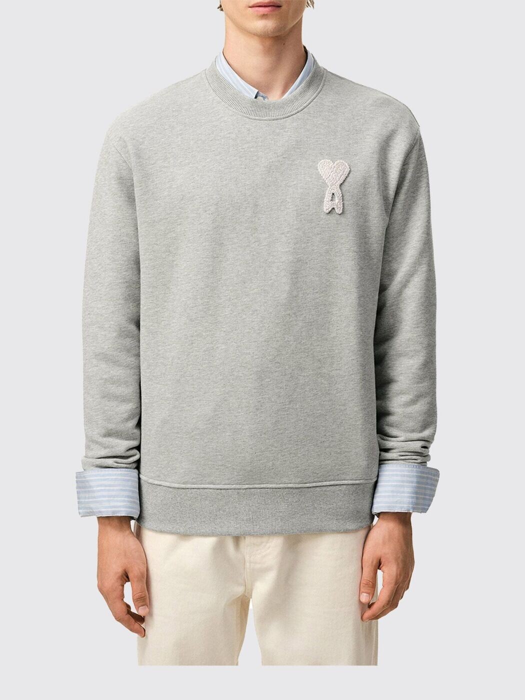 意中の女 パリス AMI PARIS トレイナー 調教師 メンズ 薄墨色 Sweatshirts USW787730 関税 貨物輸送無料 2026SS gi
