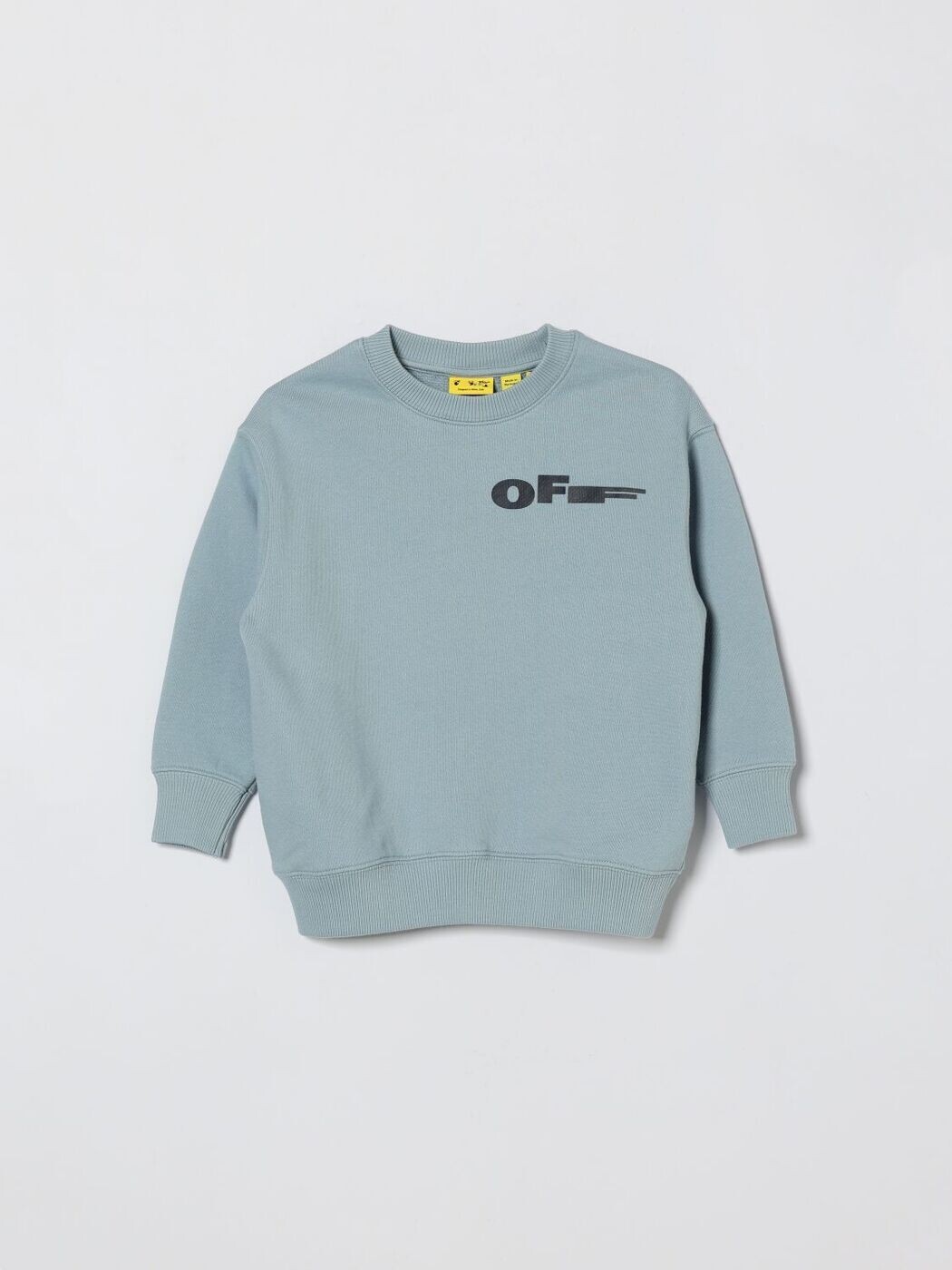 オフ 白いこと OFF-WHITE クルーネックジャンパー 編み物御召しもの ボーイズ 青碧 Crew neck jumpers OBBA001S26FLE007 関税 貨物輸送無料 2026SS gi