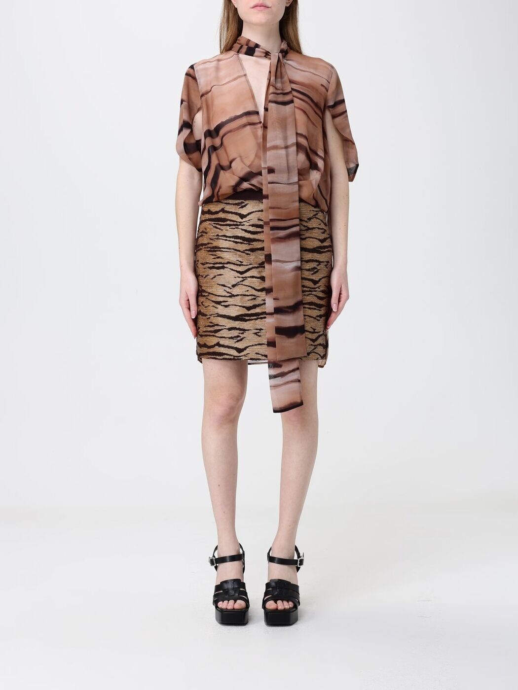 エリザベッタ フランキ ELISABETTA FRANCHI ワンピース ドレス レディース ブラウン Dresses AB95662E2 Camel 関税 送料無料 2026SS gi｜BRANDSHOP「il Tesoro」 57,540円
