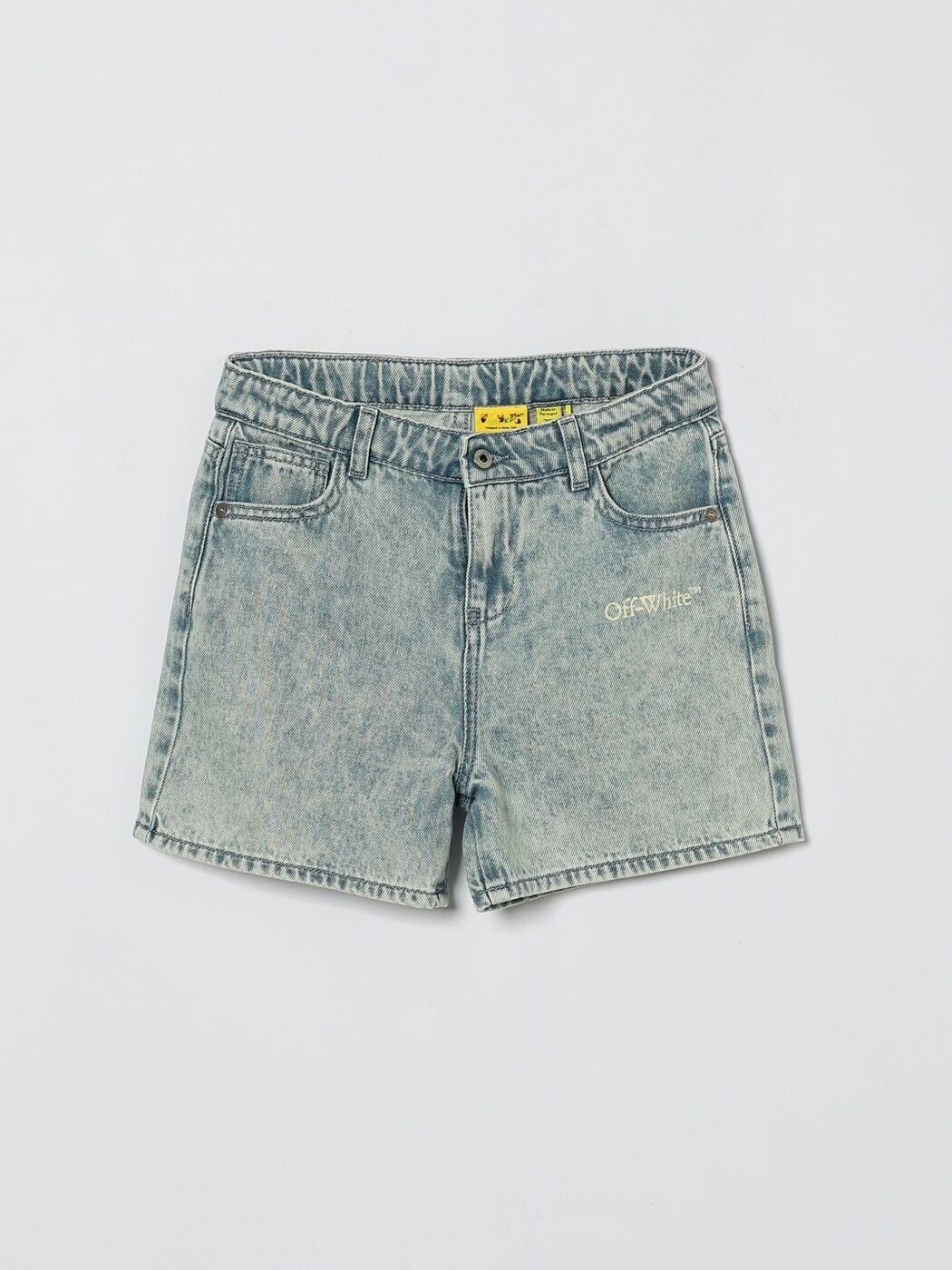 オフ 白いこと OFF-WHITE 遊撃手ズボン下 ズボン下 さる股引き ガールズ 青色 Shorts OGYc004S26DEN001 関税 貨物輸送無料 2026SS gi