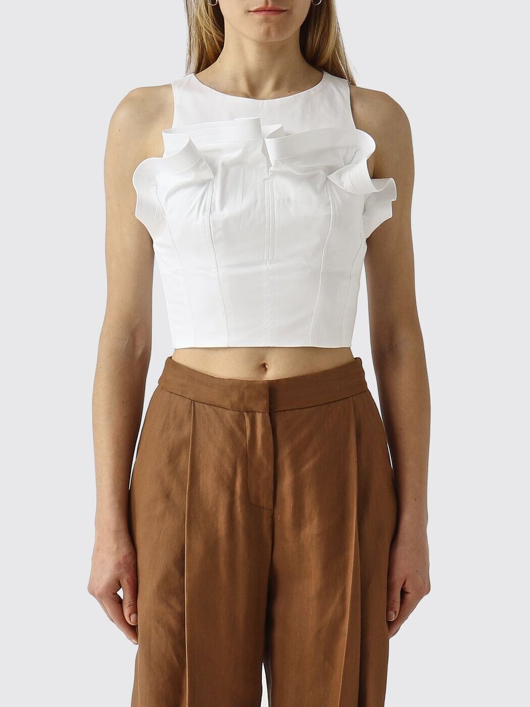 エリザベッタ フランキ ELISABETTA FRANCHI Tシャツ トップス レディース ホワイト T-shirts and tops TO05462E2 White 関税 送料無料 2026SS gi|BRANDSHOP「il Tesoro」