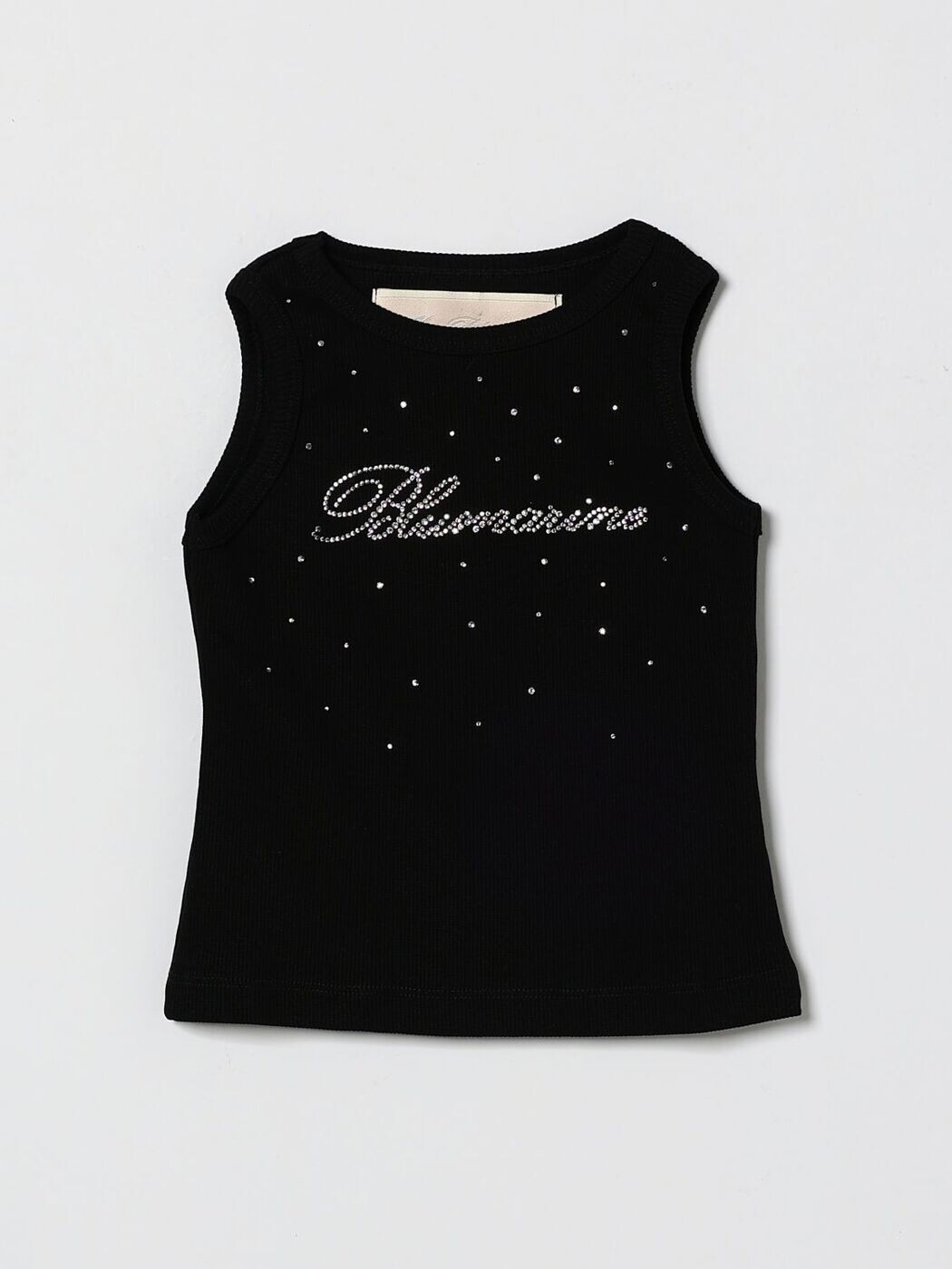 ミスブルマリン MISS BLUMARINE ロング捩りプルオーバー プルオーバー ガールズ 黒いこと Long sleeve t-shirts BFTS0260CS029 関税 貨物輸送無料 2026SS gi