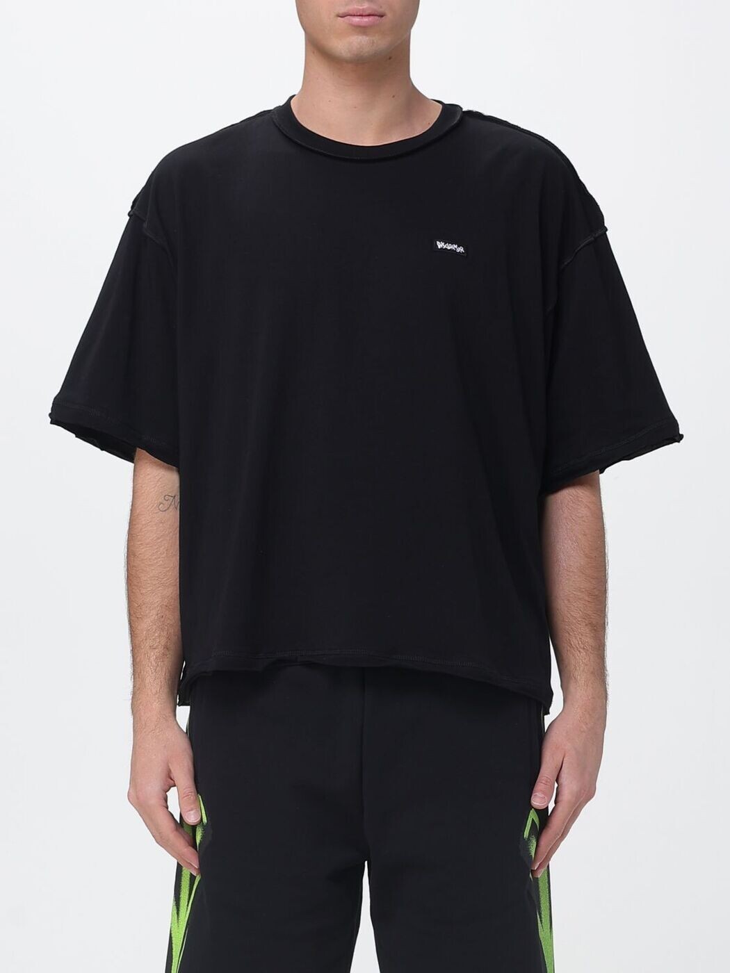 DISCLAIMER Tシャツ メンズ ブラック T-shirts 26EDS55499 Black 関税 送料無料 2026SS gi｜BRANDSHOP「il Tesoro」