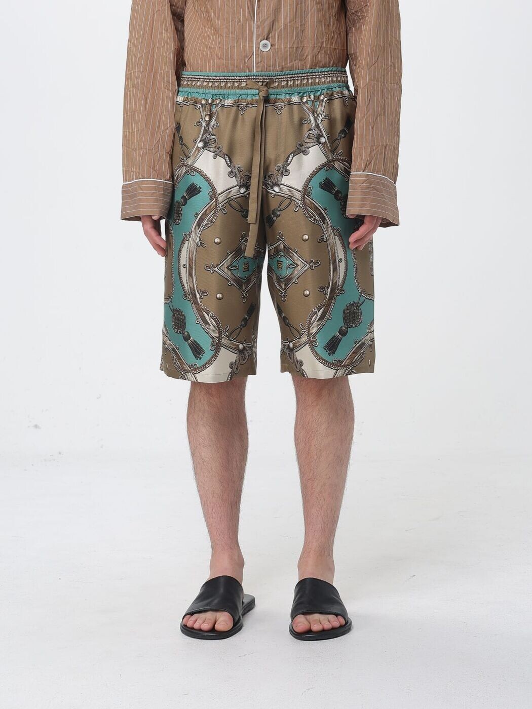 ドルチェ&ガッバーナ DOLCE&GABBANA ショーツ メンズ ブラウン Shorts GV37ATHI12C Brown 関税 送料無料 2026SS gi|BRANDSHOP「il Tesoro」