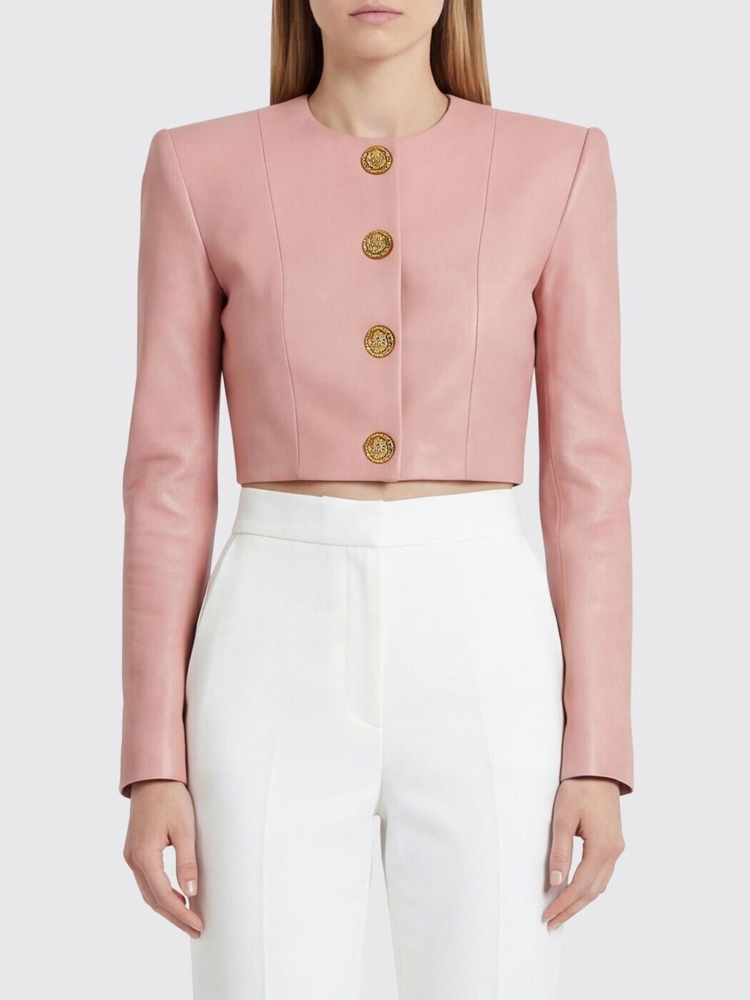 バルマン BALMAIN 背広上衣 背広 上衣 レディース さくら色 Suit Jackets GF1SD252LE04 関税 貨物輸送無料 2026SS gi