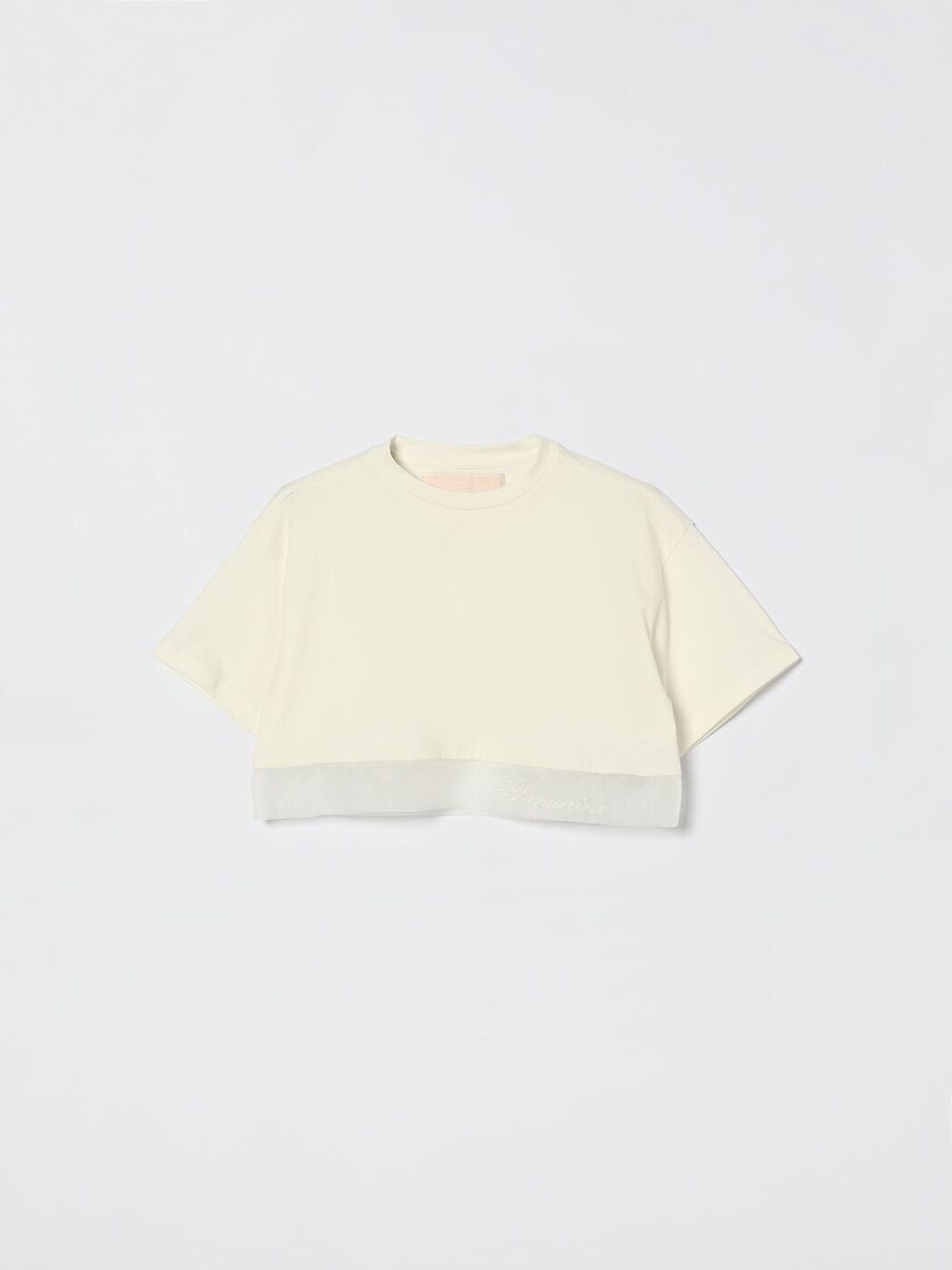 ミスブルマリン MISS BLUMARINE ロング捩りプルオーバー プルオーバー ガールズ Long sleeve t-shirts BFTS0200JF031 関税 貨物輸送無料 2026SS gi