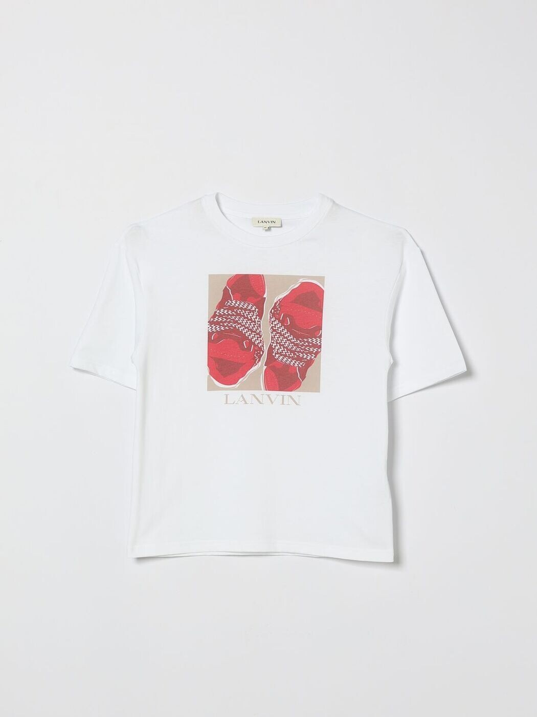 ランバン LANVIN ロング捩りプルオーバー プルオーバー ボーイズ 白いこと Long sleeve t-shirts N30363 関税 貨物輸送無料 2026SS gi
