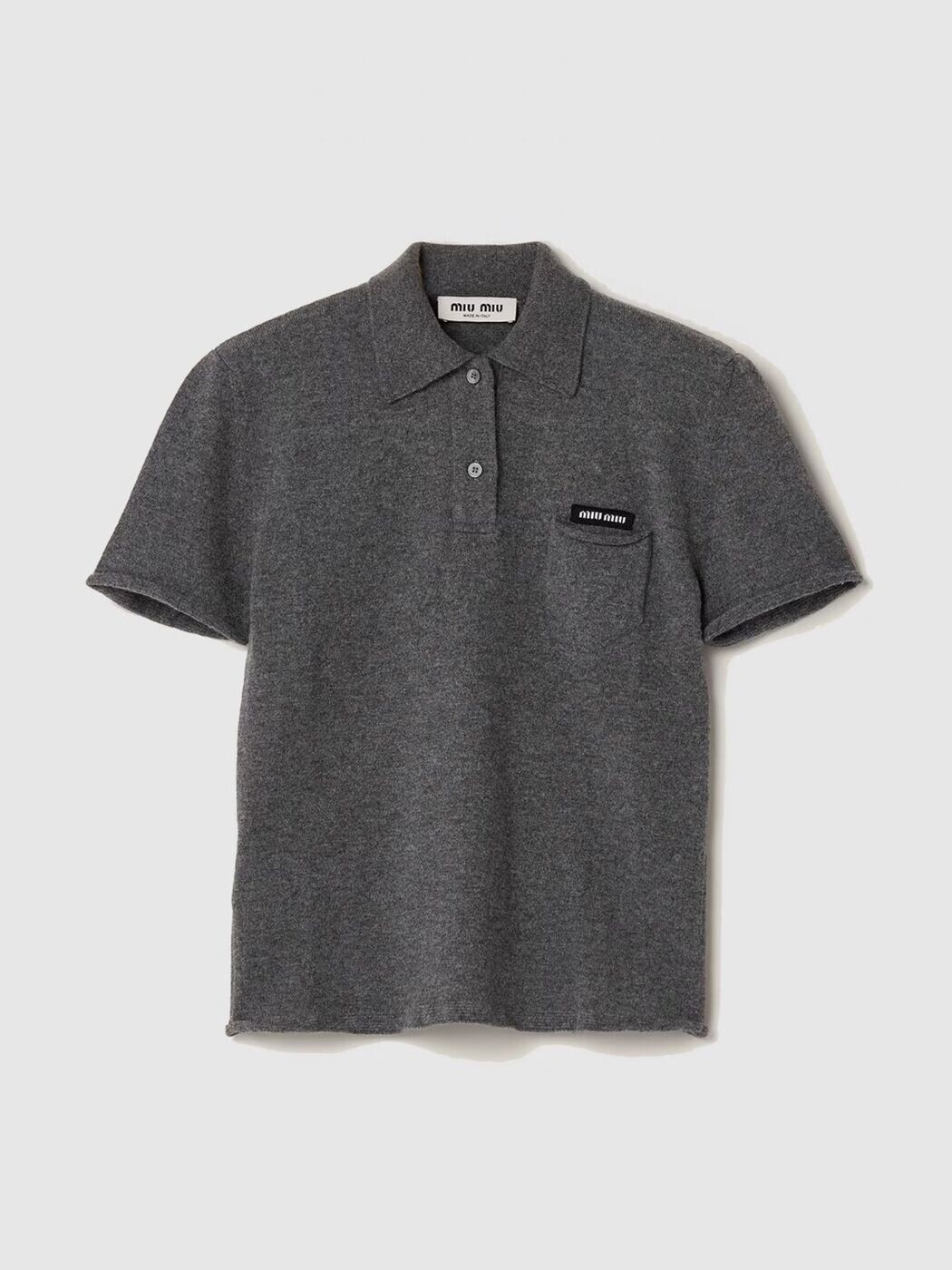 ミュウ ミュウ MIU MIU スポーツシャツ レディース 薄墨色 Polo MML01VSOOO19DJ 関税 貨物輸送無料 2026SS gi
