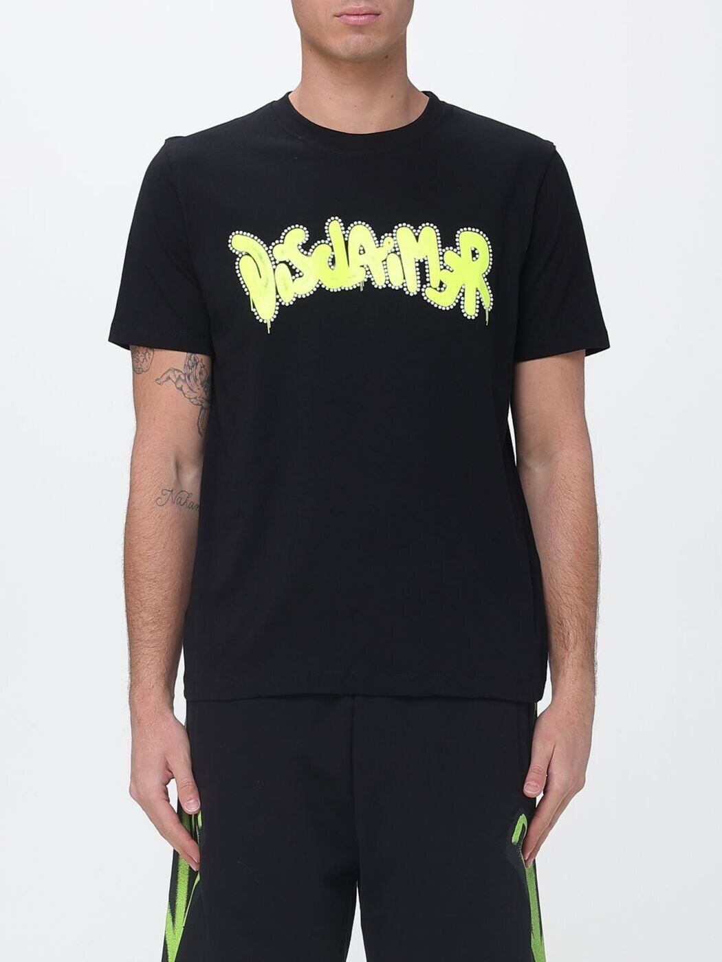 DISCLAIMER Tシャツ メンズ ブラック T-shirts 26EDS55540 Black 関税 送料無料 2026SS gi｜BRANDSHOP「il Tesoro」