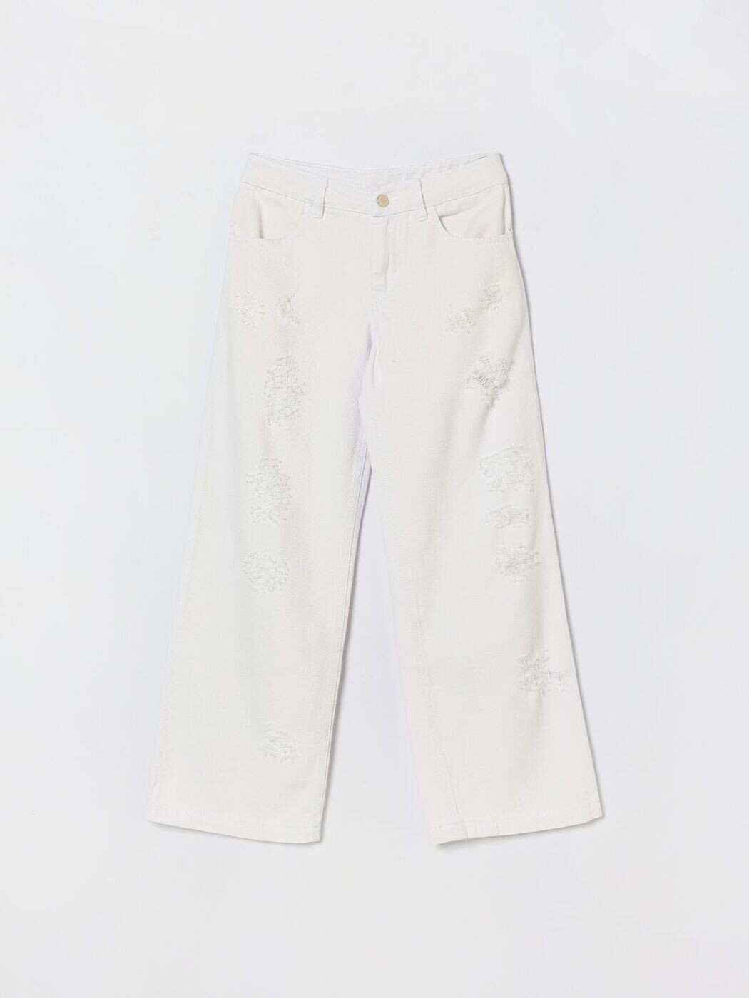 ミスブルマリン MISS BLUMARINE ズボン ズボン下 ガールズ 白いこと Trousers BFPA0390CF050 関税 貨物輸送無料 2026SS gi