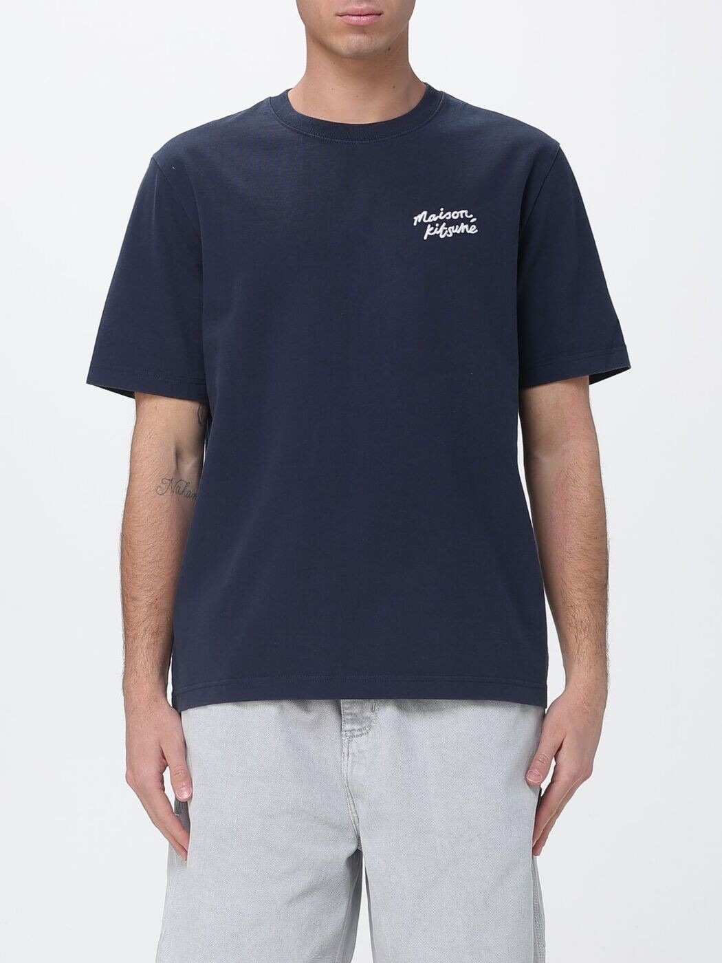 棲み家 狐狸 MAISON KITSUNE プルオーバー メンズ 米国海軍 T-shirts MM00126KJ7025 関税 貨物輸送無料 2026SS gi