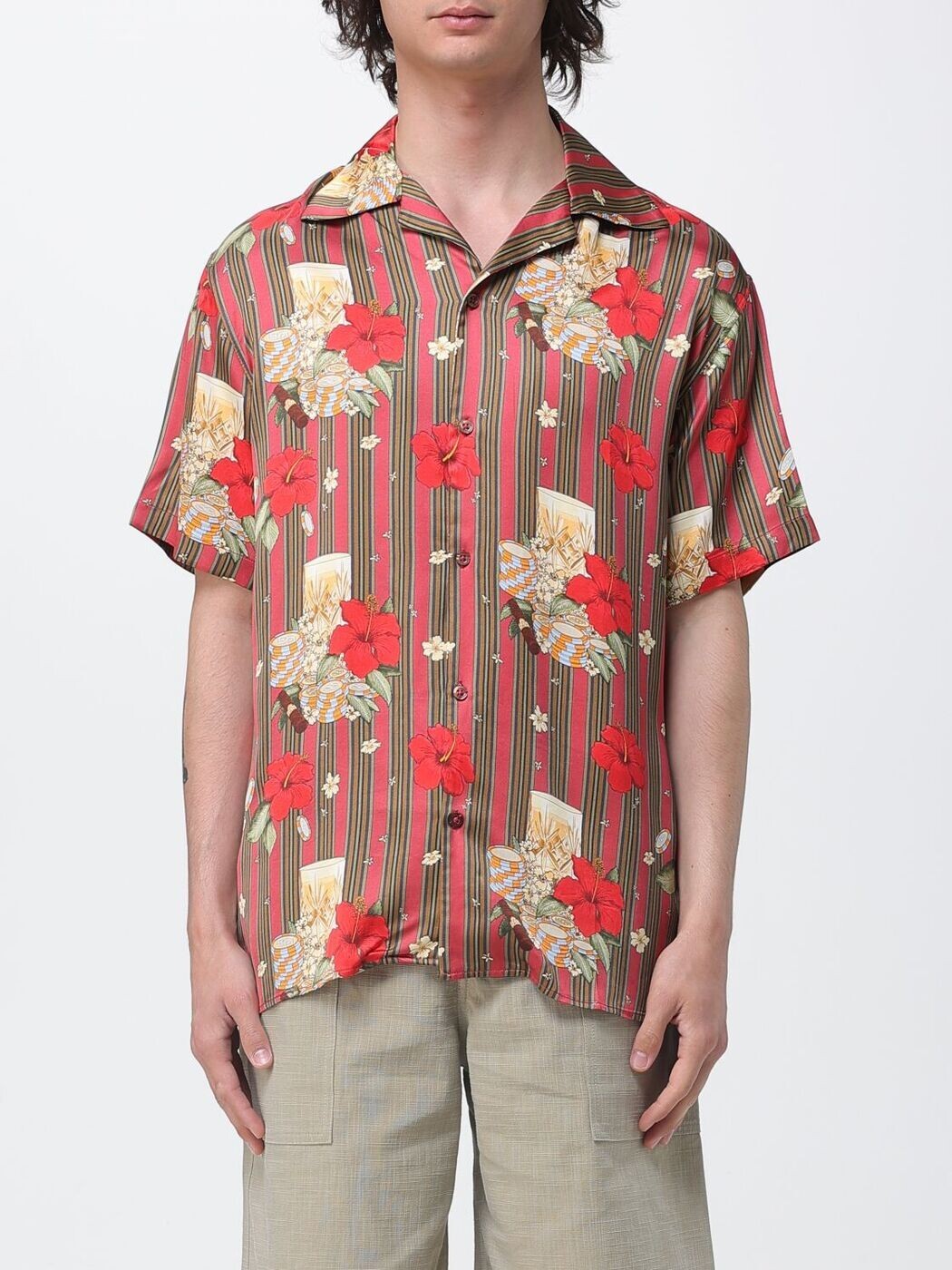 ドロール ド ムッシュ DROLE DE MONSIEUR シャツ メンズ ピンク Shirts KSH230VI031 Pink 関税 送料無料 2026SS gi|BRANDSHOP「il Tesoro」