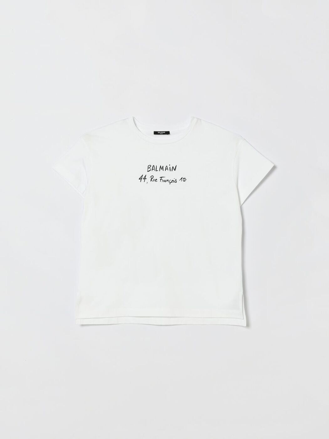 バルマン BALMAIN ロング衣袂ティーシャツ ティーシャツ ガールズ 白いこと Long sleeve t-shirts BY8B11Z3672 関税 貨物輸送無料 2026SS gi