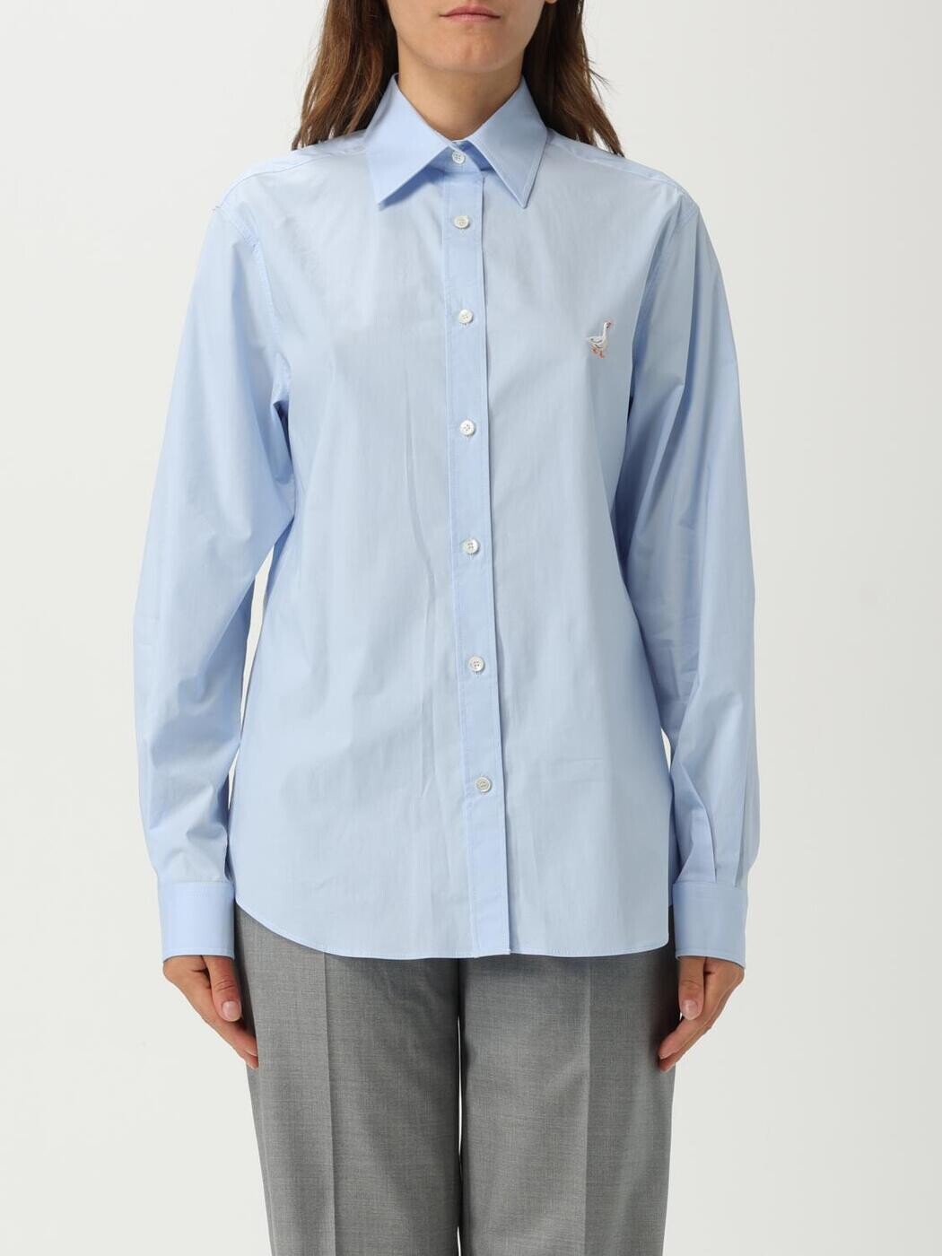 モスキーノクチュール MOSCHINO COUTURE シャツ レディース Shirts 02315531 Gnawed Blue 関税 送料無料 2026SS gi｜BRANDSHOP「il Tesoro」