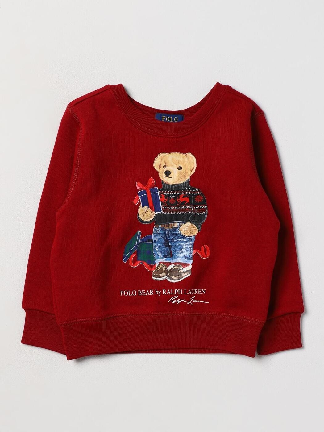 ポロ・ラルフローレン POLO RALPH LAUREN クルーネックジャンパー 編み物御召しもの ボーイズ 赤いこと Crew neck jumpers 322919722 関税 貨物輸送無料 2026SS gi