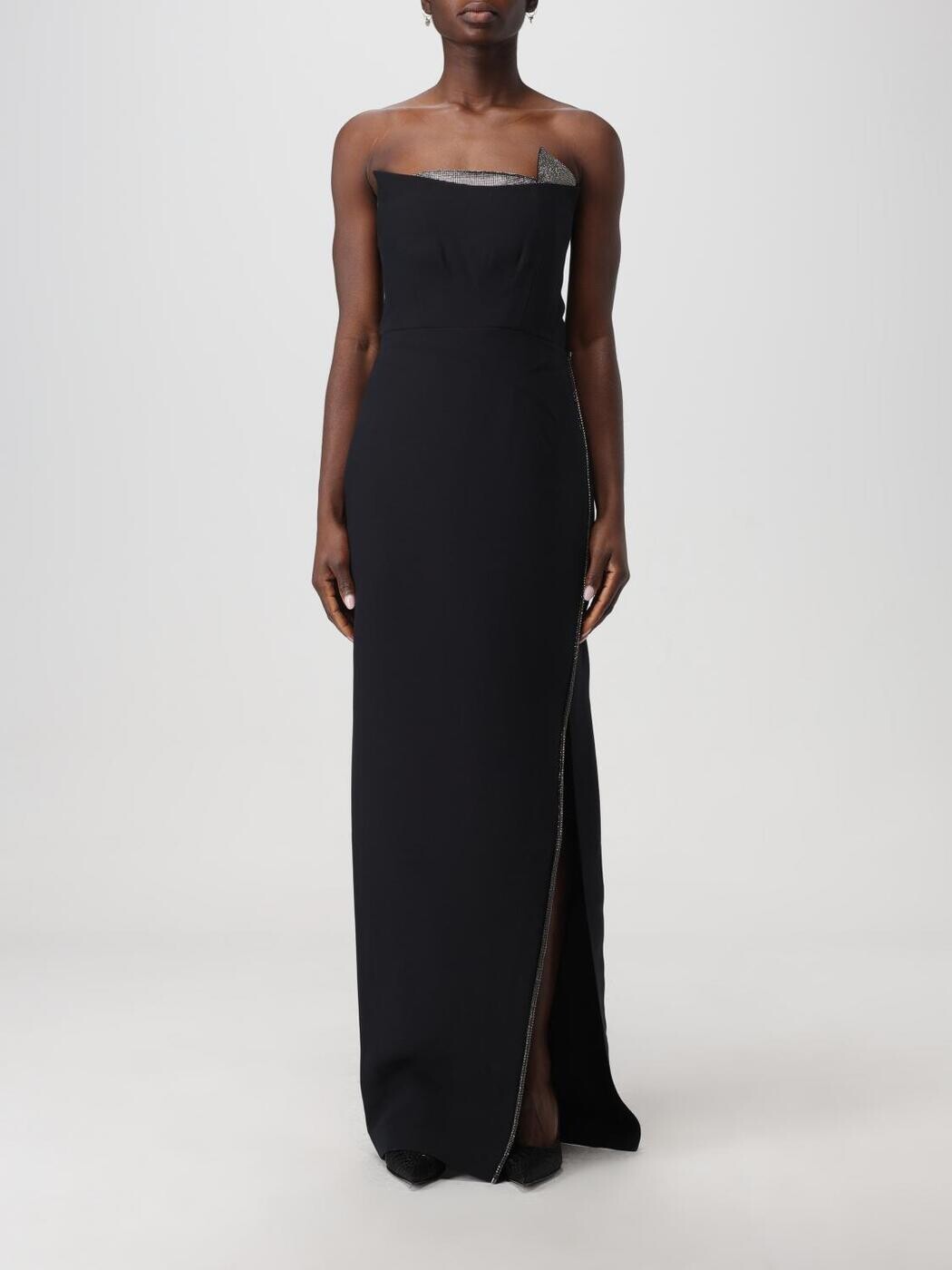 ローラン・ムレ ROLAND MOURET 衣裳 御召しもの レディース 黒いこと Dresses RMRS24002X 関税 貨物輸送無料 2026SS gi
