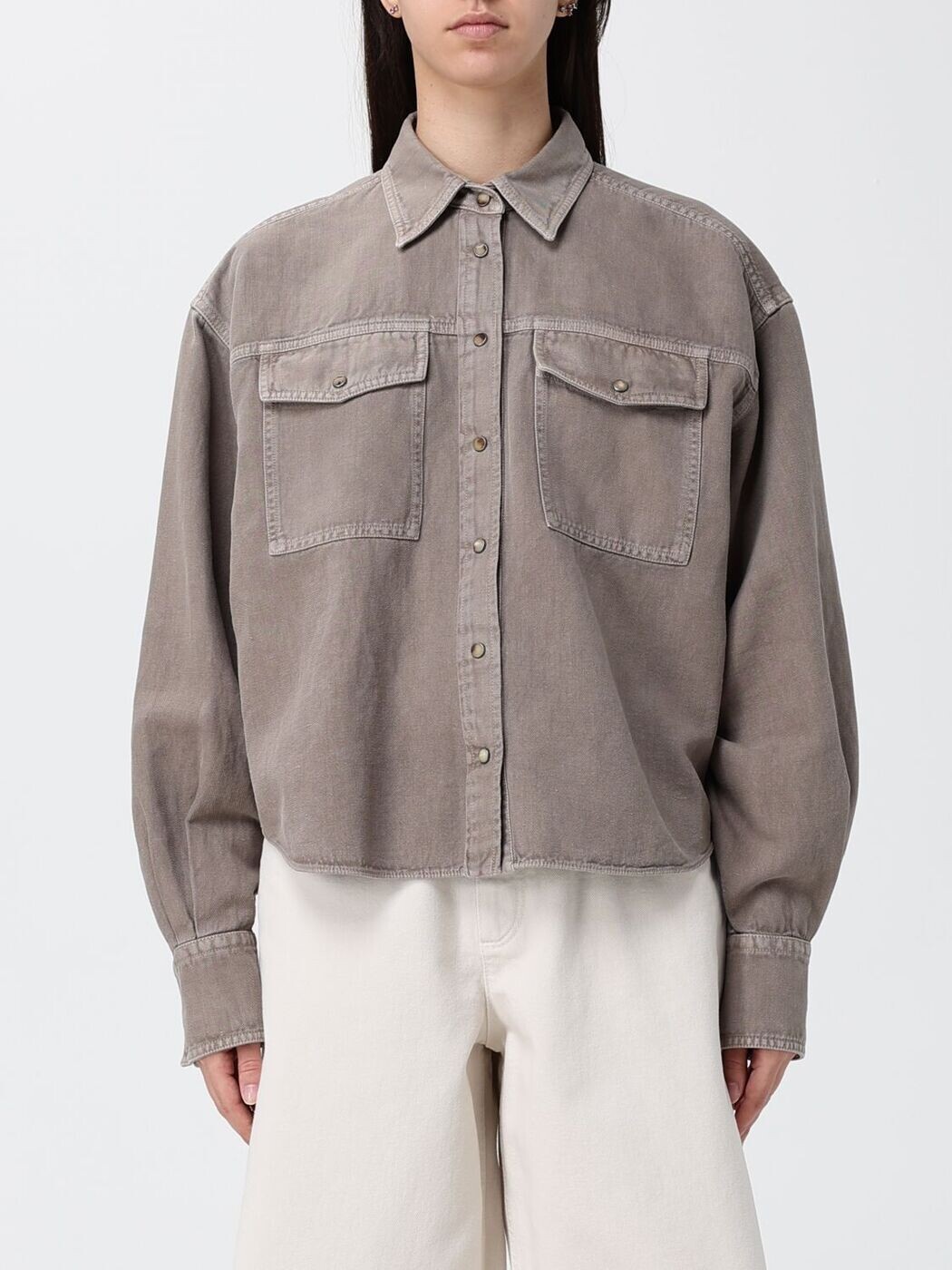 ブルネロクチネリ BRUNELLO CUCINELLI シャツ レディース ブラウン Shirts ML996NC206 Brown 関税 送料無料 2026SS gi|BRANDSHOP「il Tesoro」