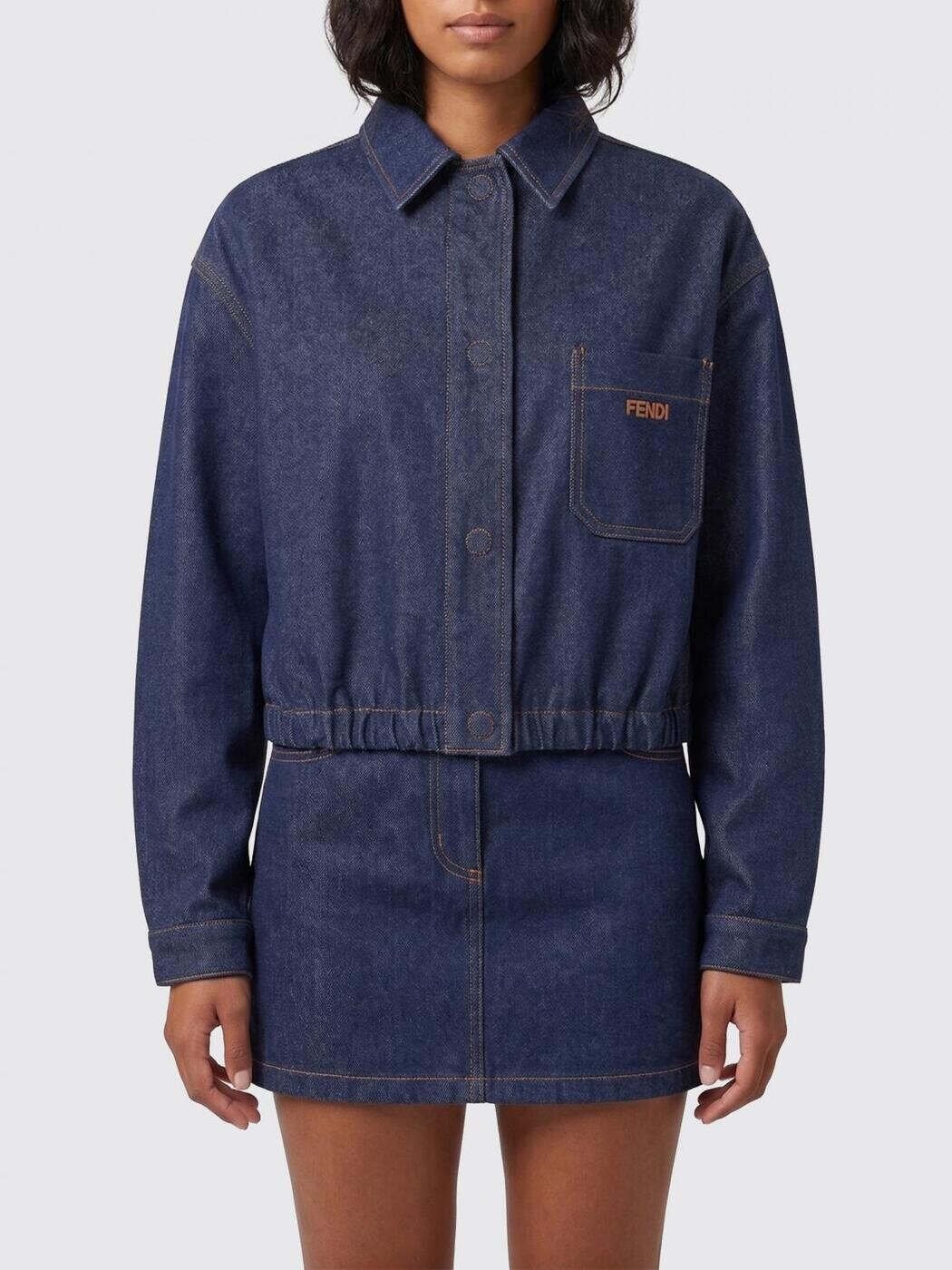 フェンディ FENDI 背広上衣 背広 上衣 レディース 青み Suit Jackets FLF856AOHS 関税 貨物輸送無料 2026SS gi