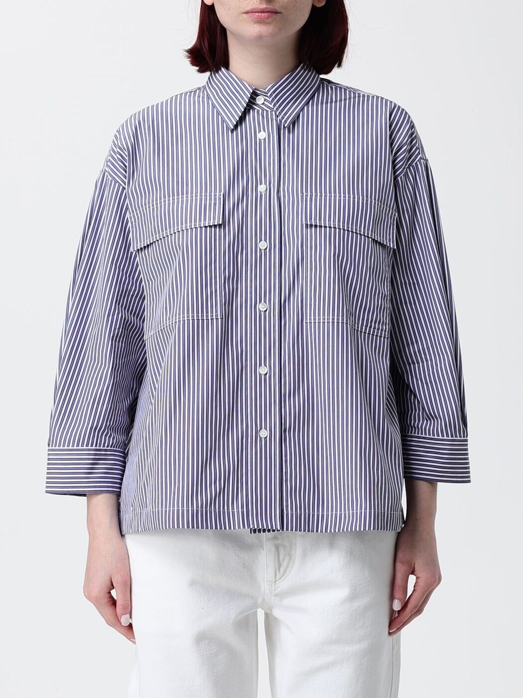 ブルネロクチネリ BRUNELLO CUCINELLI シャツ レディース ブルー Shirts MH740MP406 Blue 関税 送料無料 2026SS gi|BRANDSHOP「il Tesoro」
