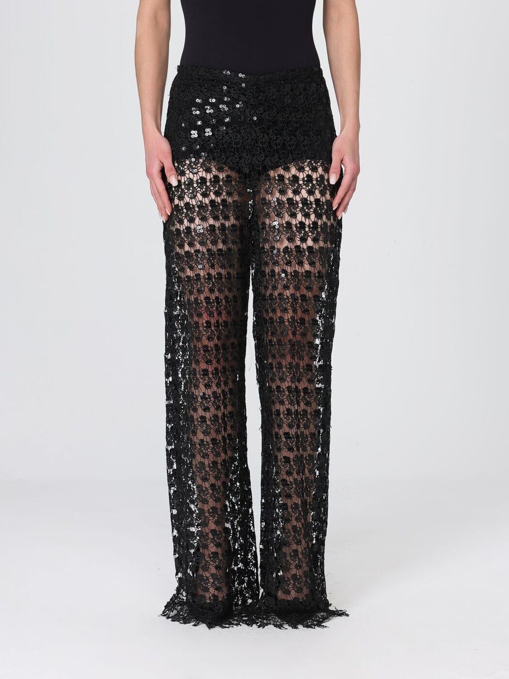エイチクチュール H COUTURE ズボン ズボン下 レディース 黒いこと Trousers HP16734648 関税 貨物輸送無料 2026SS gi