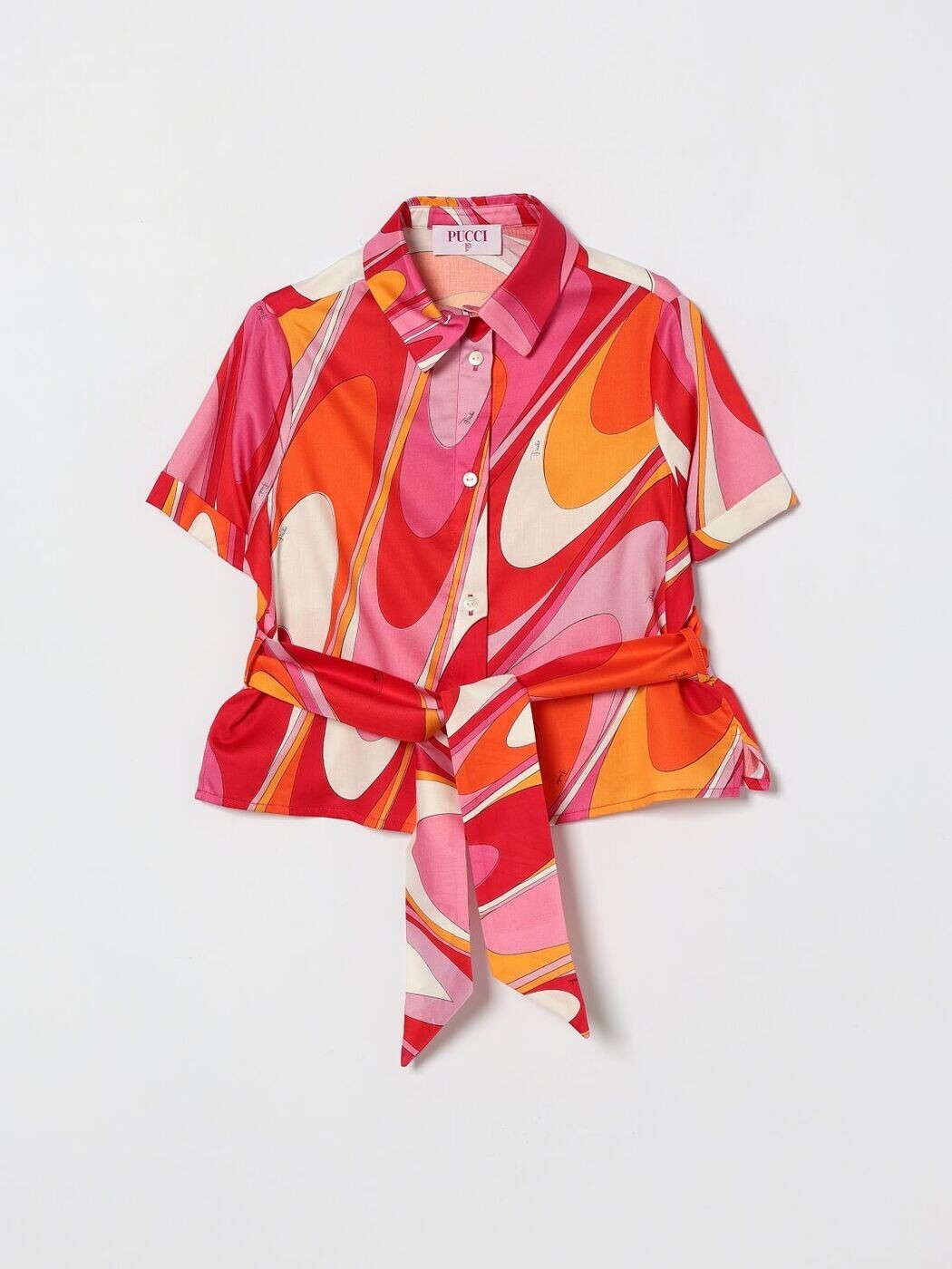 プッチ PUCCI フォーマルシャツ ティーシャツ ガールズ 赤いこと Formal shirts PY5A21S0232 関税 貨物輸送無料 2026SS gi