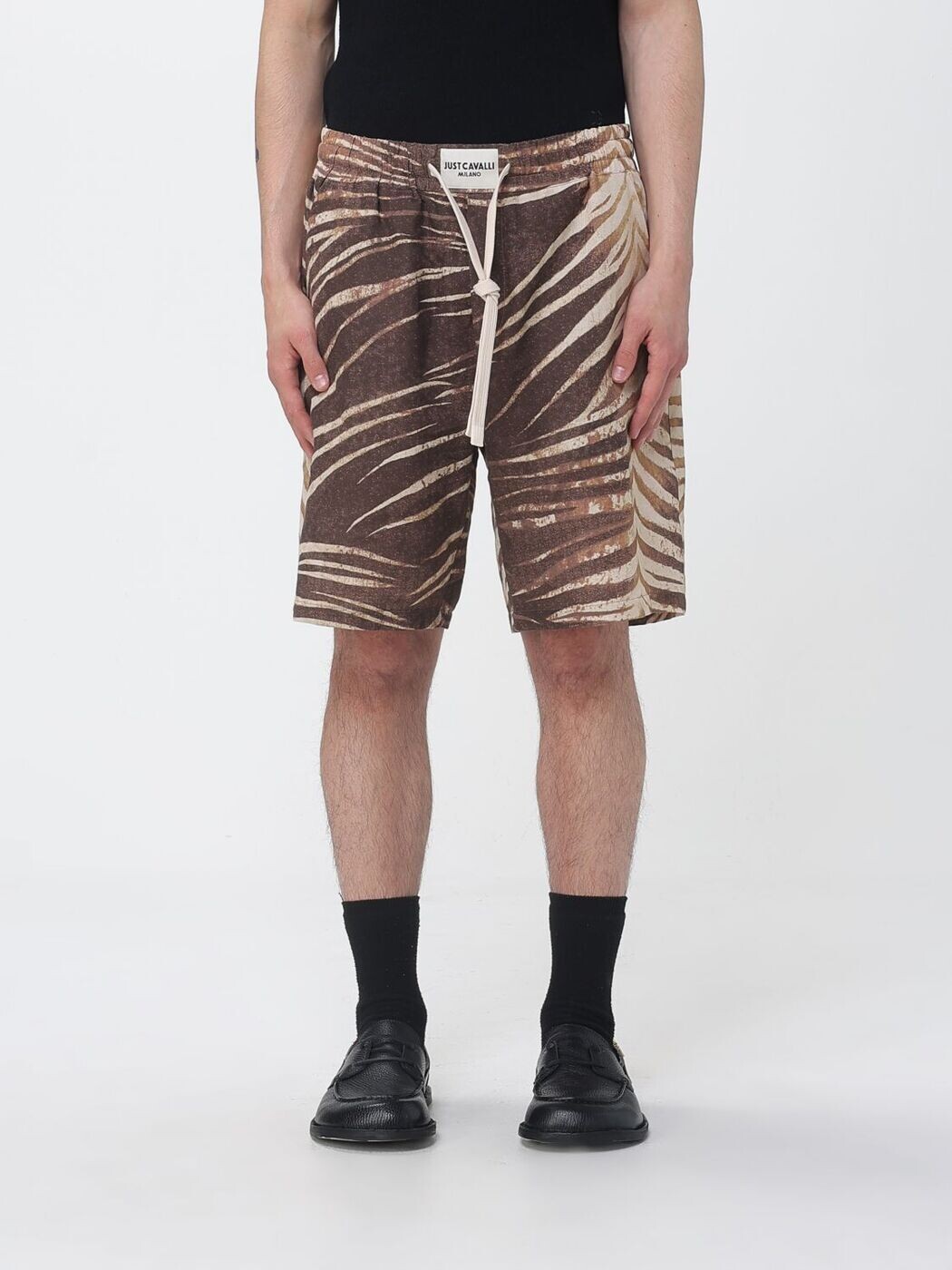 ジャスト カヴァリ JUST CAVALLI さる股引き メンズ 赤銅色 Shorts 80OADF02CNF06 関税 貨物輸送無料 2026SS gi