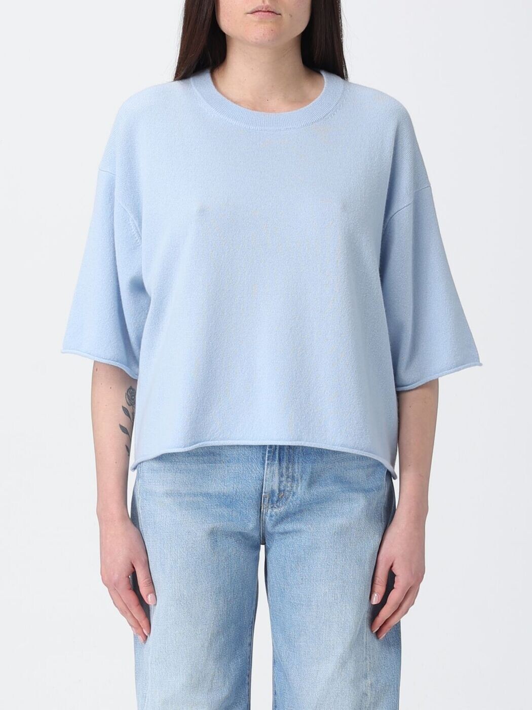 アリュード ALLUDE セーター ニットウェア レディース ブルー Knitwear 26320023 Blue 関税 送料無料 2026SS gi｜BRANDSHOP「il Tesoro」