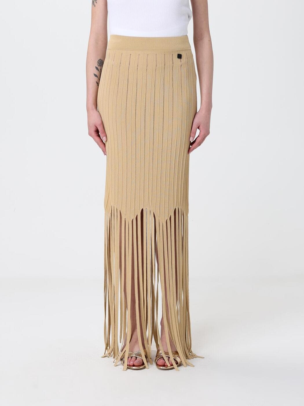 バルマン BALMAIN スコート レディース ベージュ Skirts GF0LC233KJ63 関税 貨物輸送無料 2026SS gi