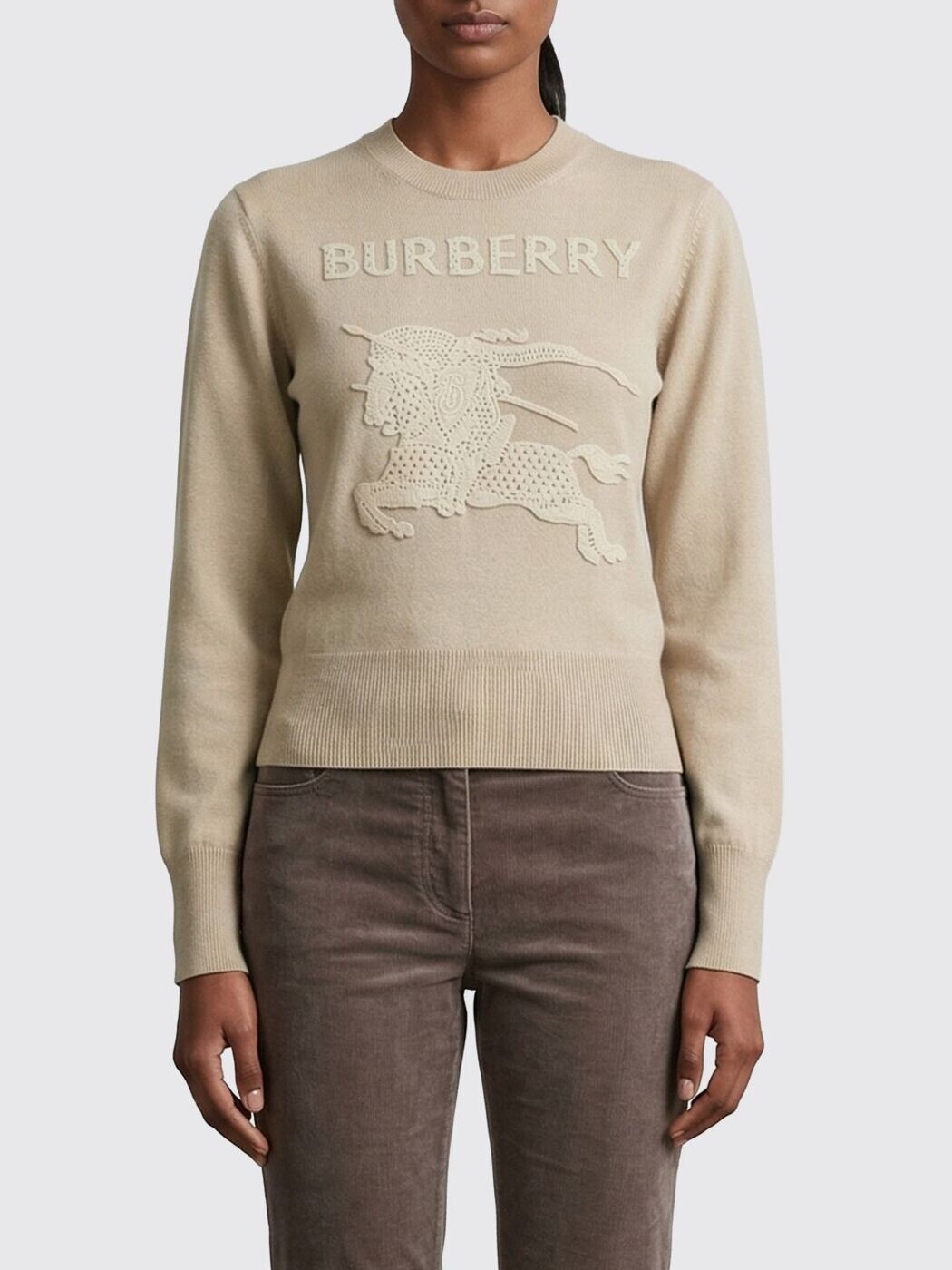 バーバリー BURBERRY スウェーター 編み物お召しもの レディース ベージュ Knitwear 8122343 ~ 関税 貨物輸送無料 2026SS gi