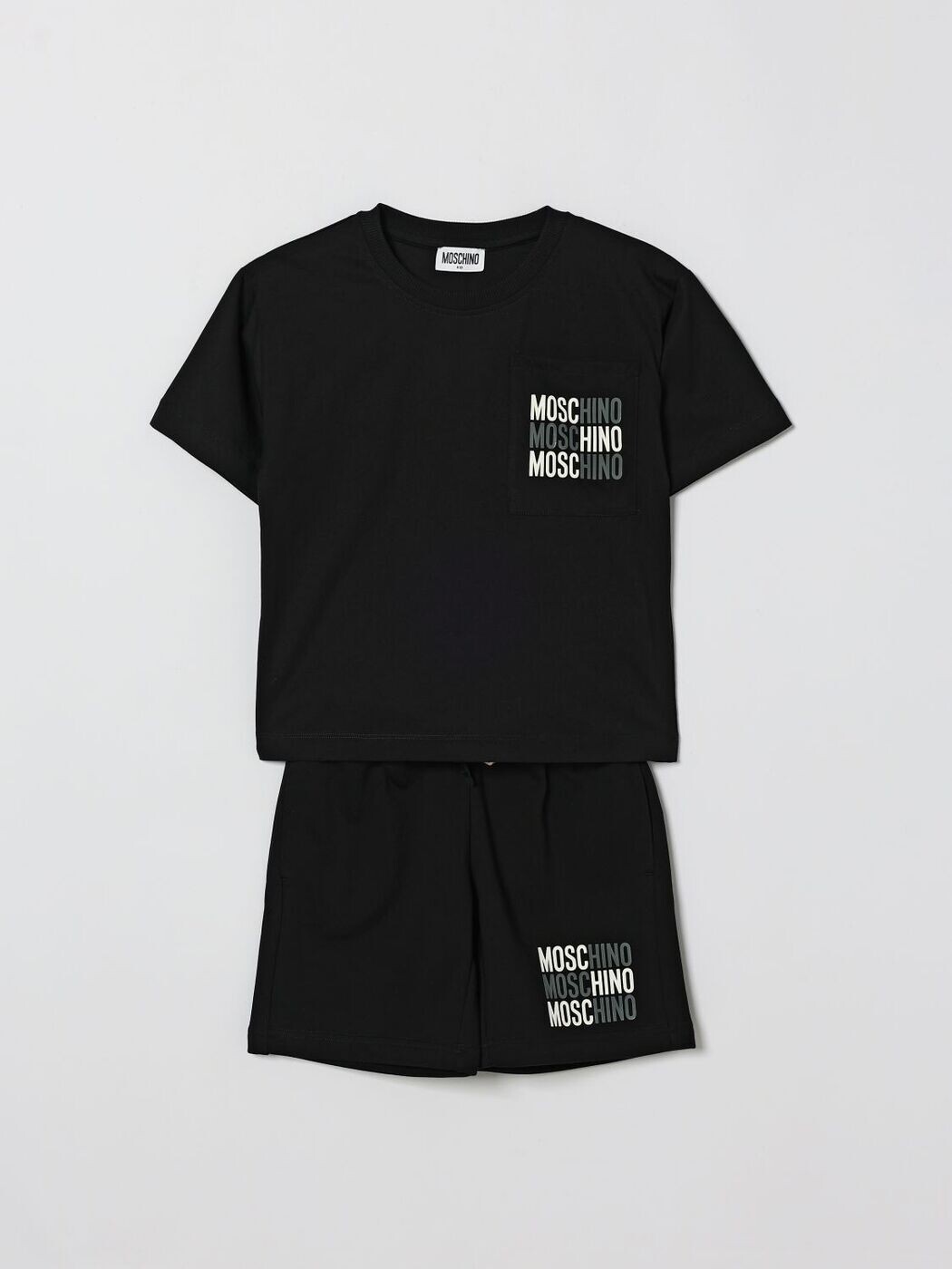 モスキーノ MOSCHINO セットアップ ボーイズ 黒いこと Jumpsuits HMG00RLCA32 関税 貨物輸送無料 2026SS gi