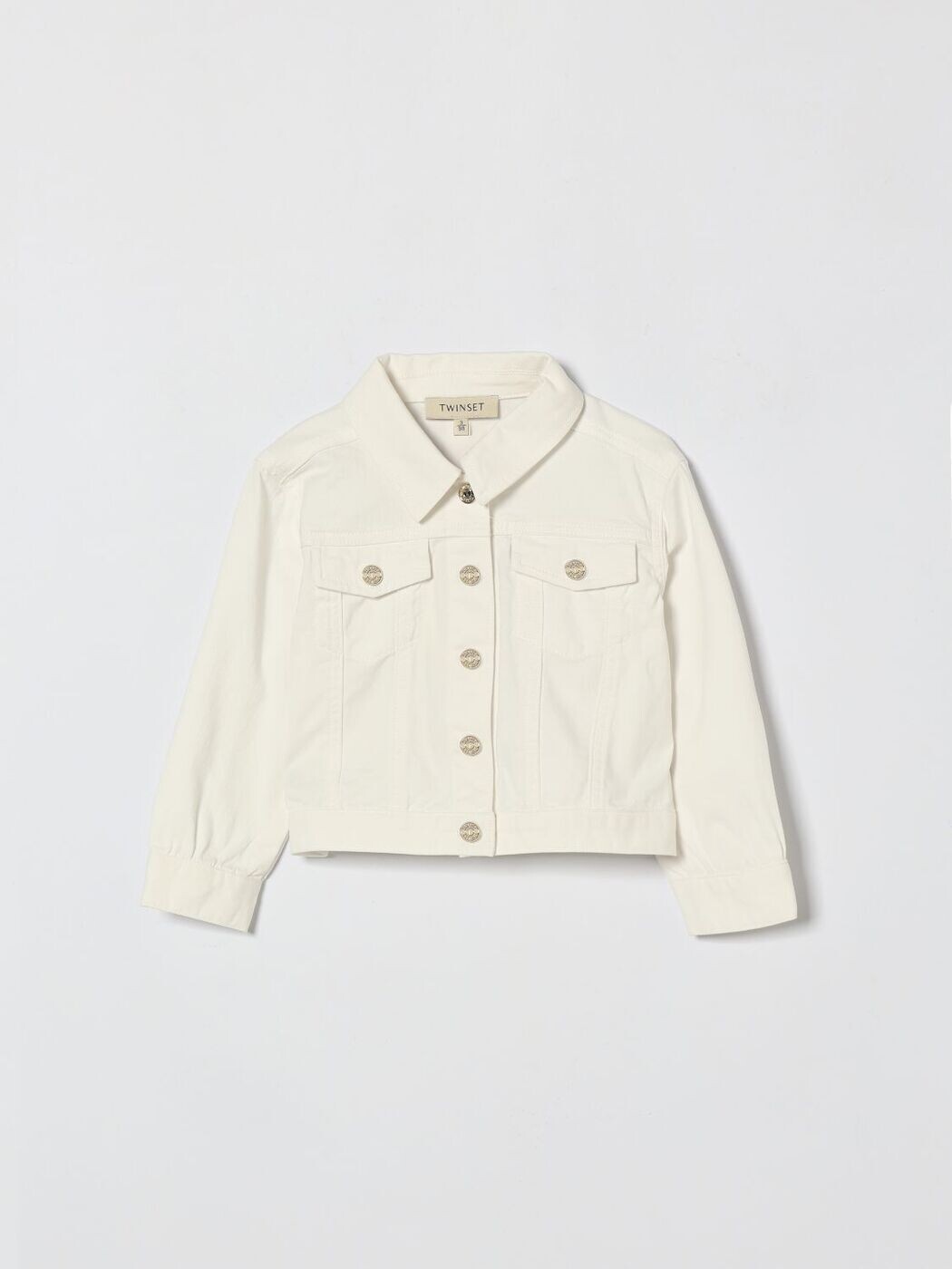 ツイン仕掛ける TWINSET バイカージャケット 上衣 ガールズ 白いこと Biker jackets 261GB2120 関税 貨物輸送無料 2026SS gi