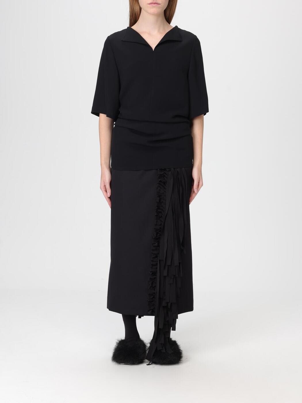 カルヴェン CARVEN ポロシャツ Tシャツ レディース ブラック T-shirts and polo shirts 6252K21105 Black 関税 送料無料 2025AW gi|BRANDSHOP「il Tesoro」