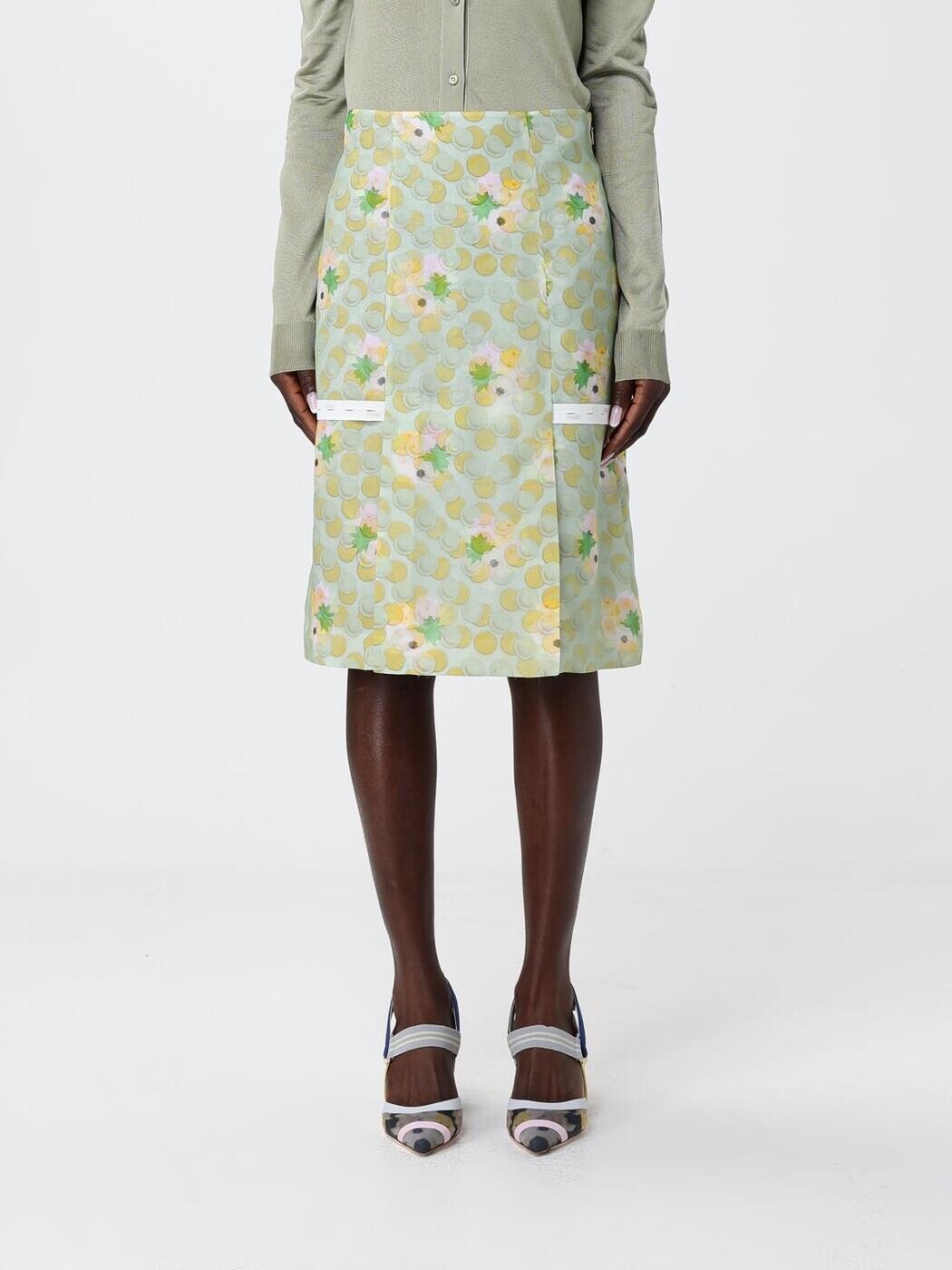 フェンディ FENDI スコート レディース 緑であること Skirts FQ7721AW9S 関税 貨物輸送無料 2026SS gi