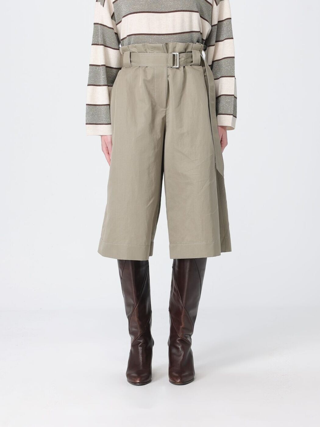 ブルネロクチネリ BRUNELLO CUCINELLI ジーンズさる股引き さる股引き レディース 緑であること Denim shorts ML598P9118 関税 貨物輸送無料 2026SS gi
