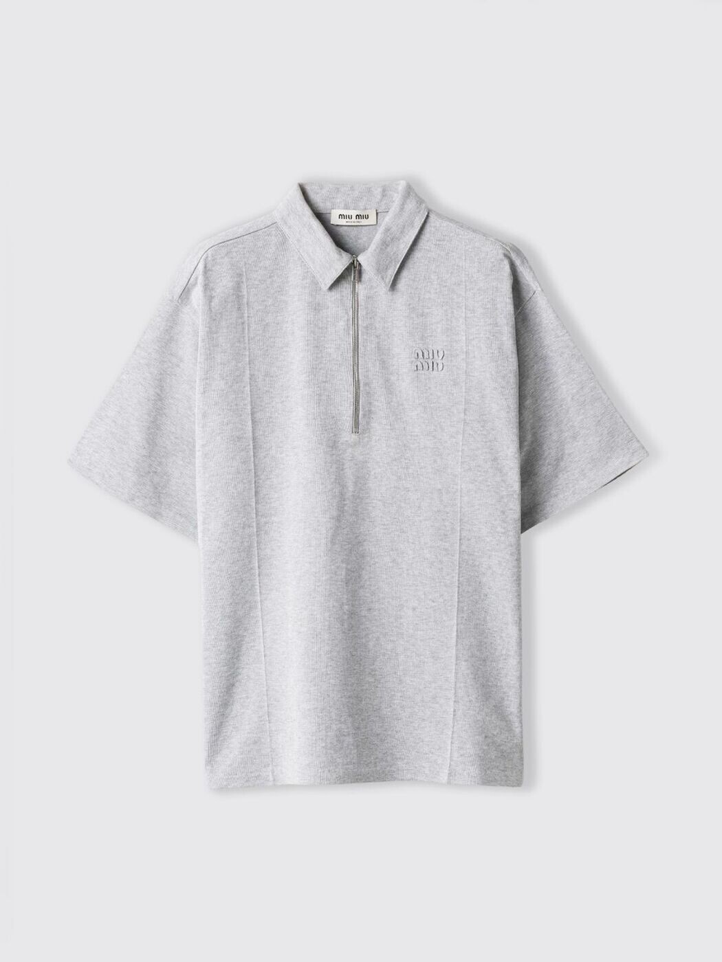 ミュウ ミュウ MIU MIU スポーツシャツ レディース 薄墨色 Polo MML05KSOOO19PM 関税 貨物輸送無料 2026SS gi