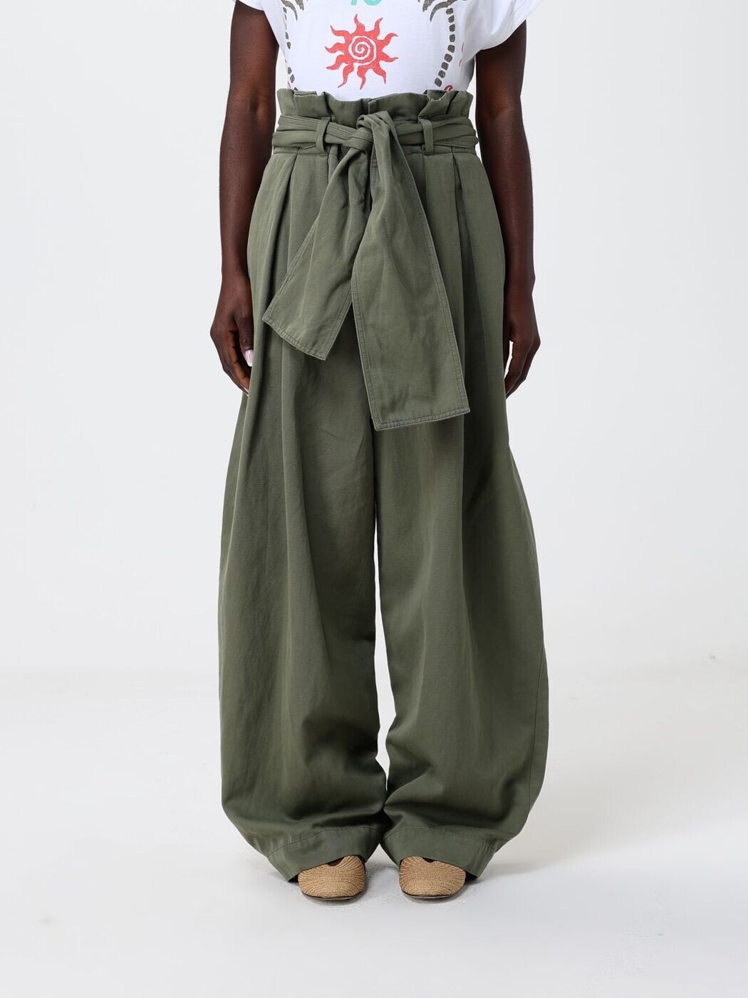 バルマン BALMAIN ズボン パンツ レディース グリーン Trousers GF0PQ285CG64 Green 関税 送料無料 2026SS gi｜BRANDSHOP「il Tesoro」